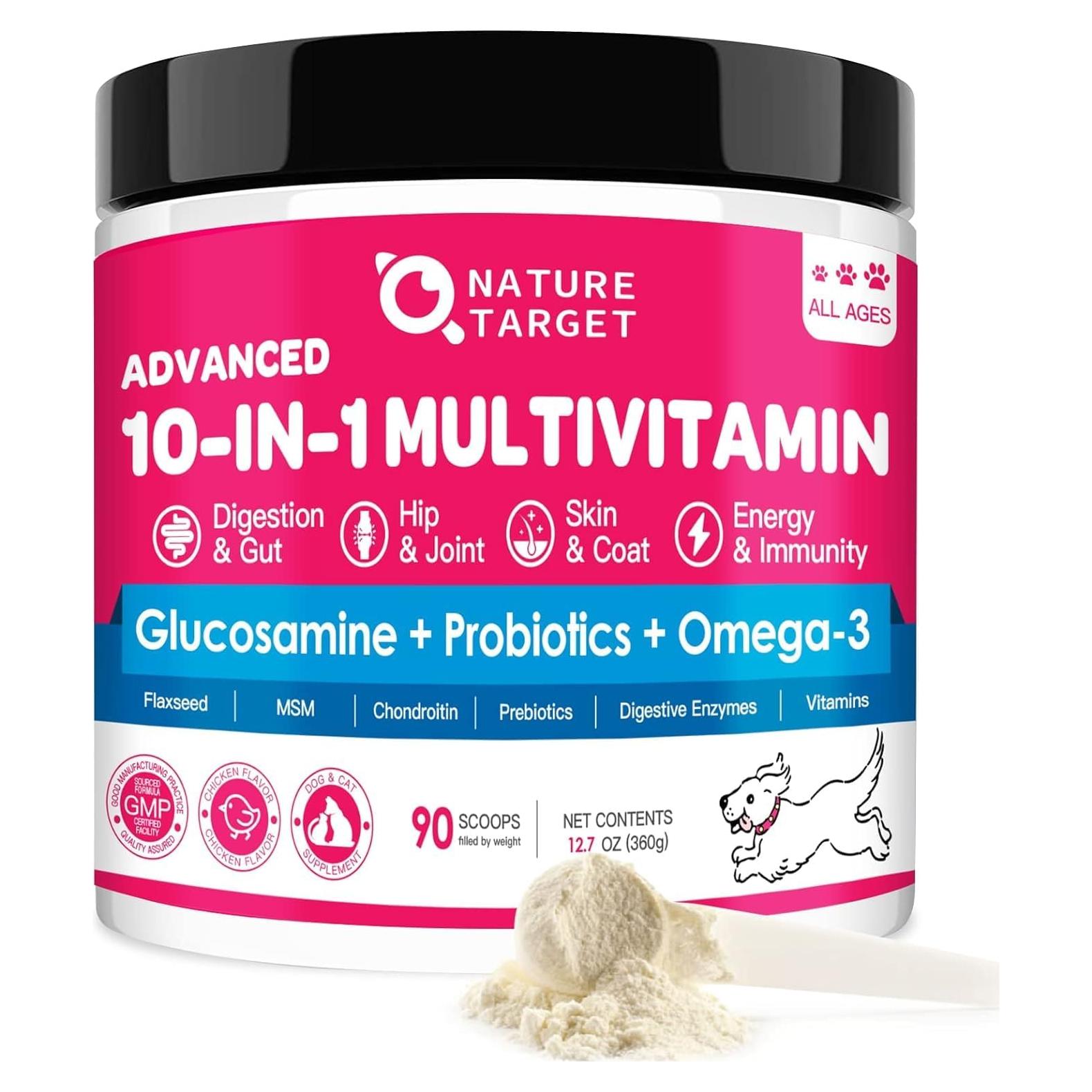 Suplemento Multivitamínico en Polvo para Perros Nature Target 90 Porciones