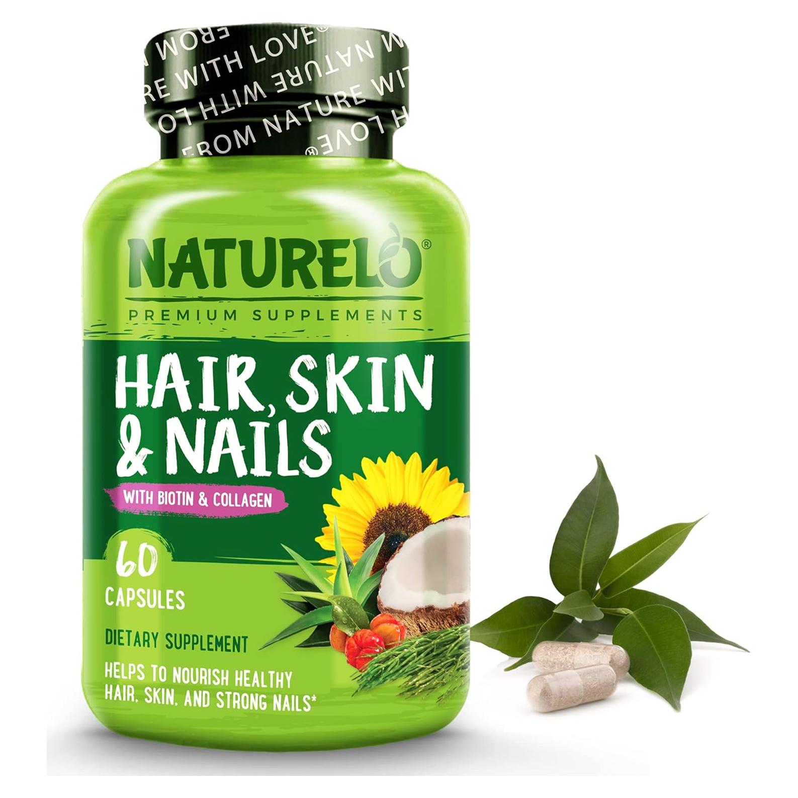 NATURELO Multivitamina para Cabello, Piel y Uñas - 60 Cápsulas