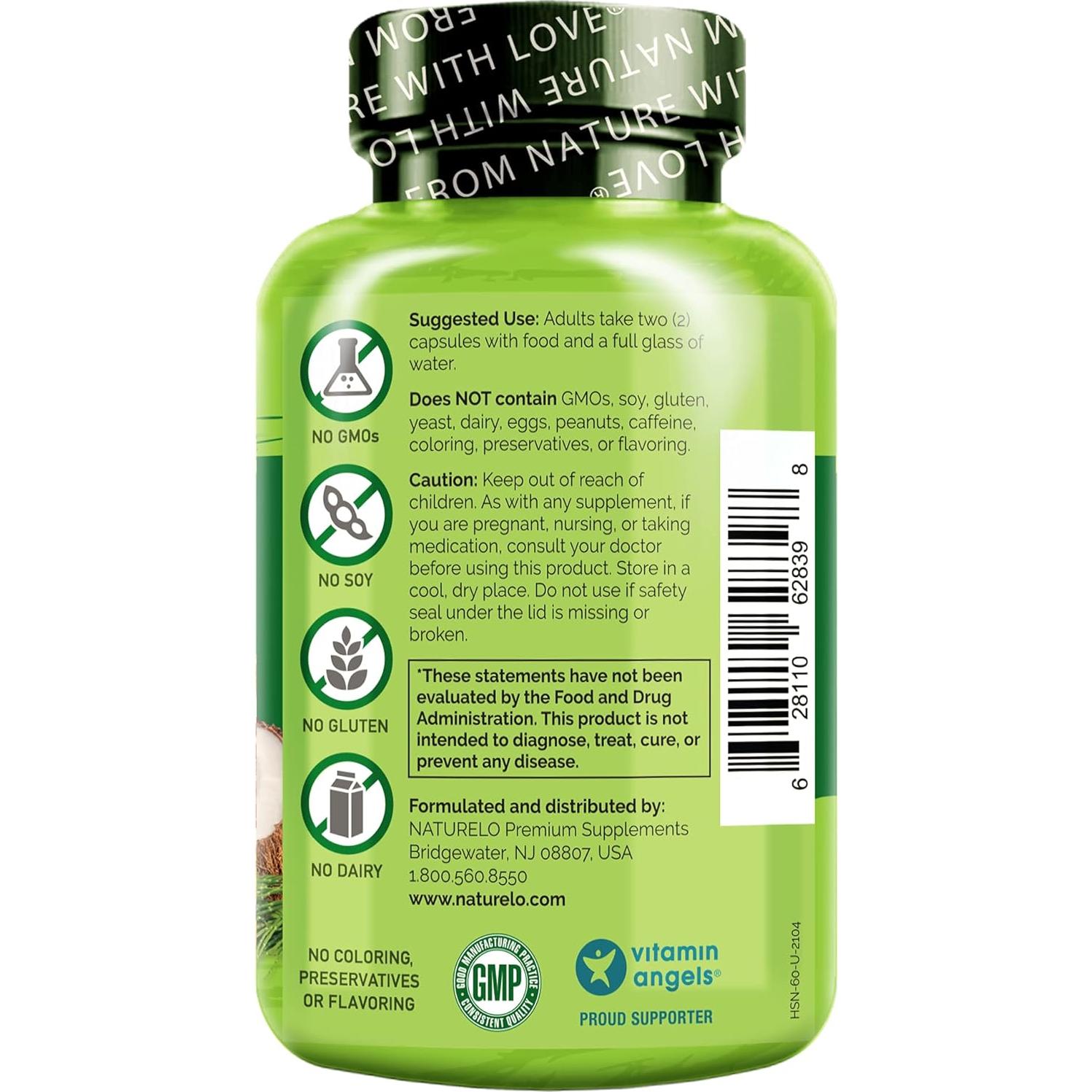 NATURELO Multivitamina para Cabello, Piel y Uñas - 60 Cápsulas