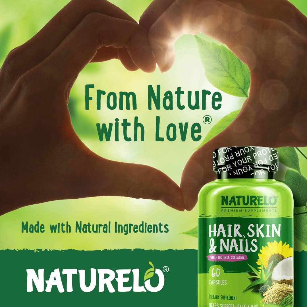 NATURELO Multivitamina para Cabello, Piel y Uñas - 60 Cápsulas