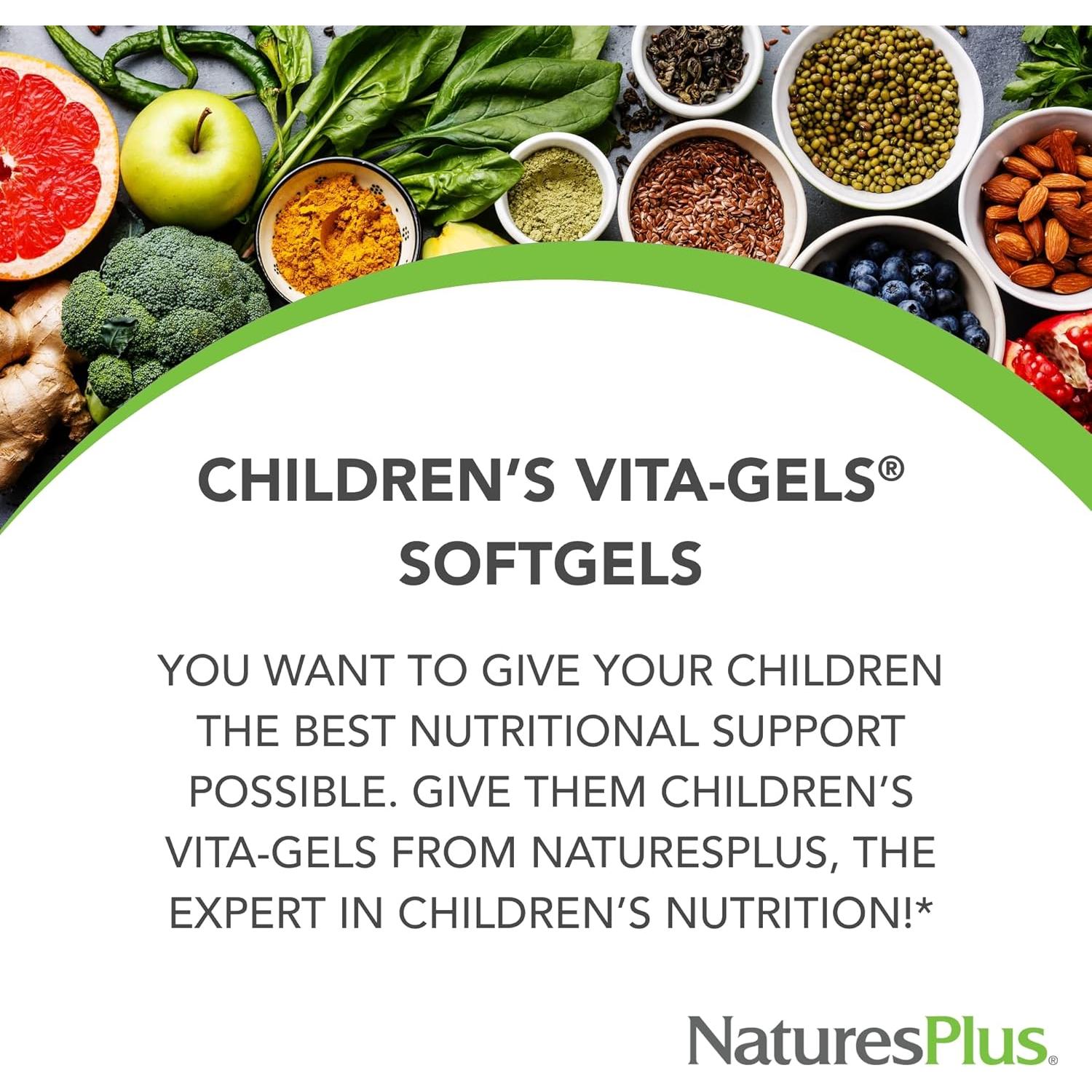 Vita-Gels Niños NaturesPlus 90 Gelatinas Sabor Naranja