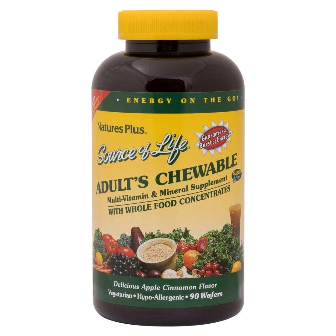 Multivitamínico Masticable Natures Plus Fuente de Vida 90 Wafers