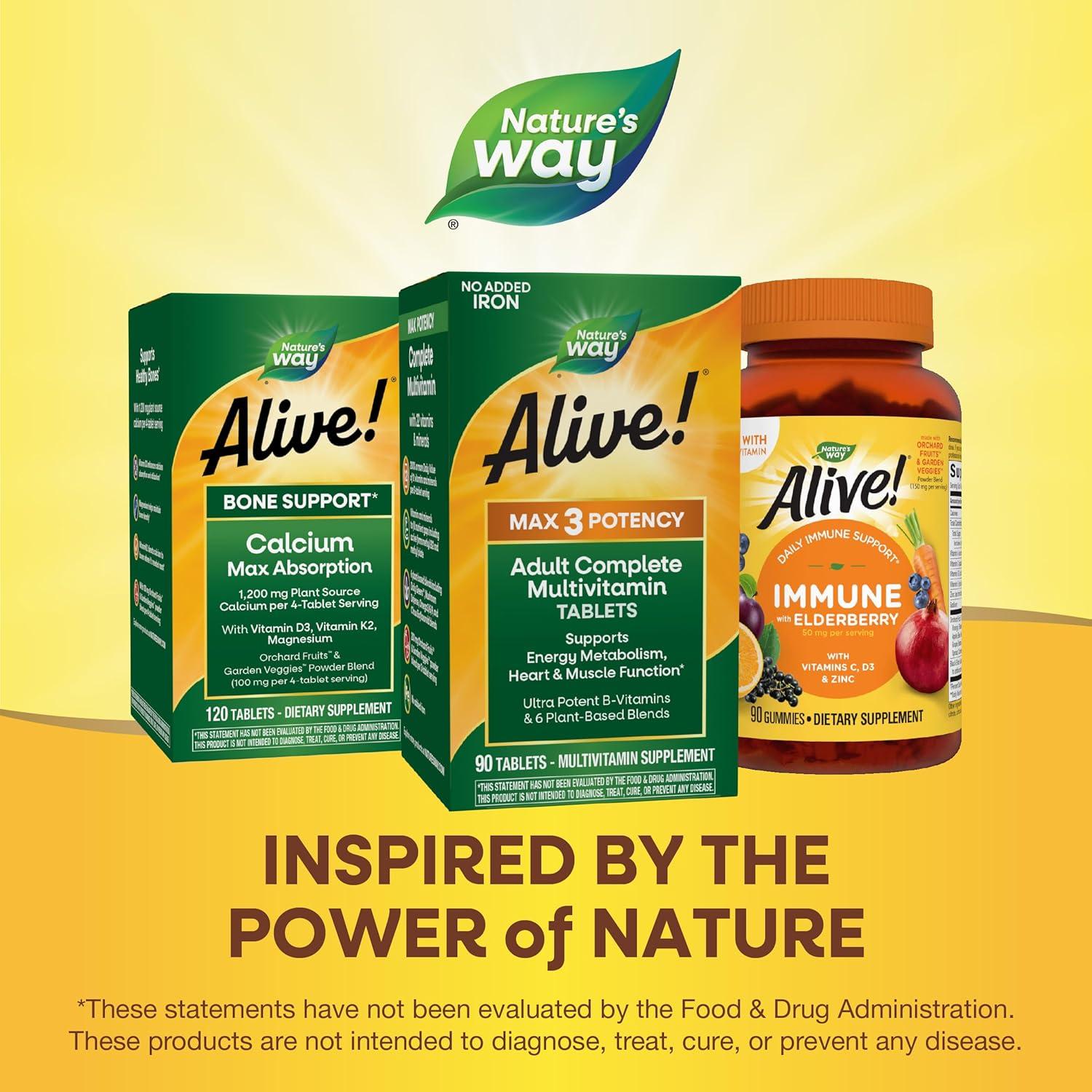 Nature's Way Alive! Max3 Multivitamínico Completo 90 Tabletas