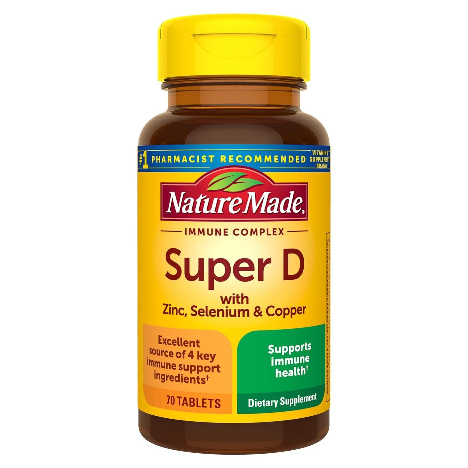 Suplemento Inmunológico Nature Made Super D, 70 Tabletas