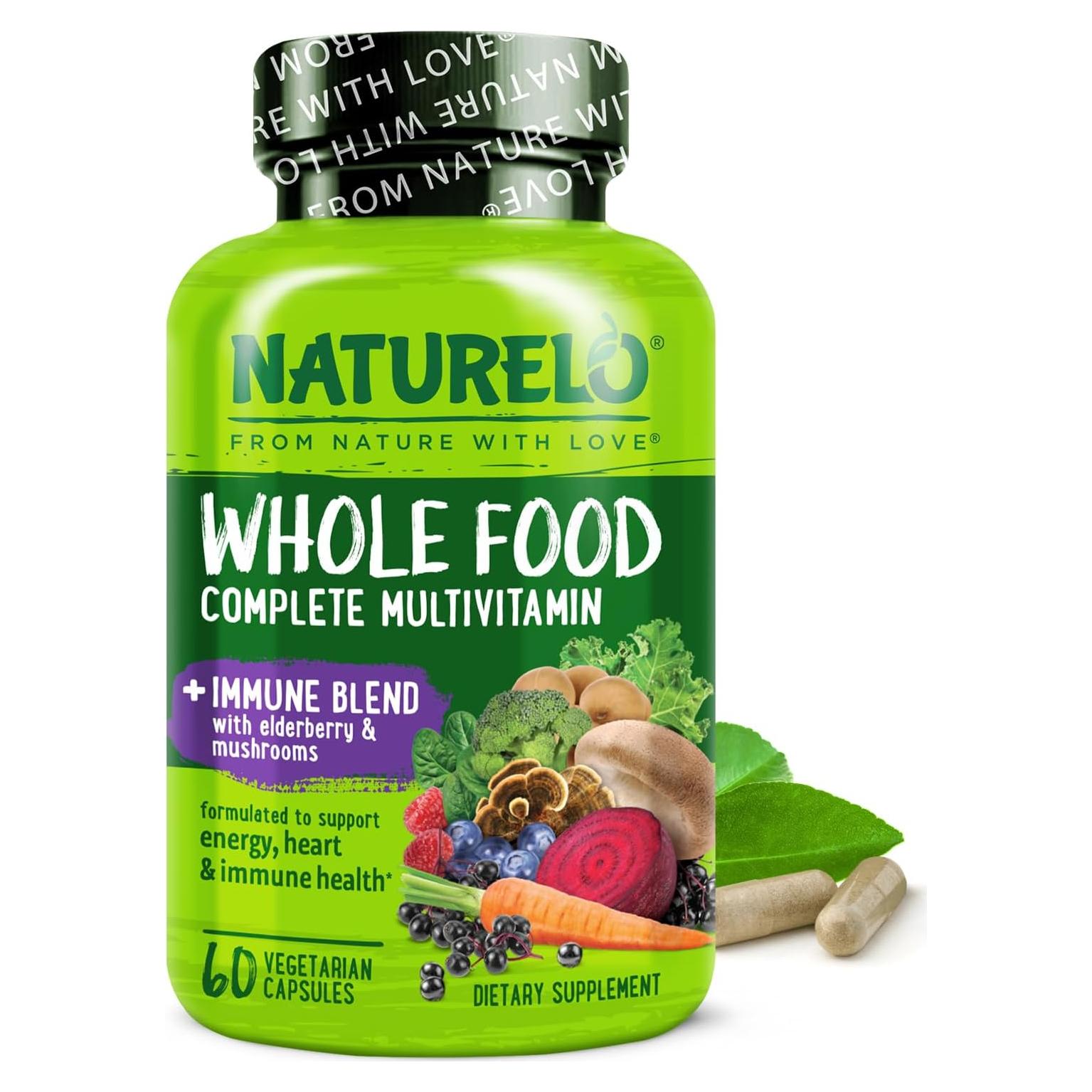 Multivitamina NATURELO 60 Cápsulas Veganas + Soporte Inmunológico
