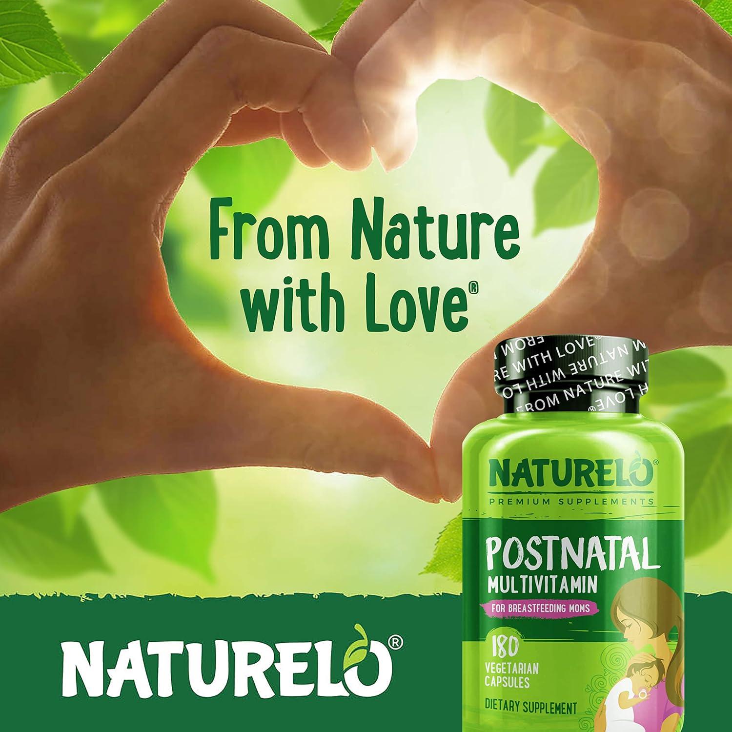 NATURELO Multivitamina Postnatal 180 Cápsulas - Suplemento para Lactancia