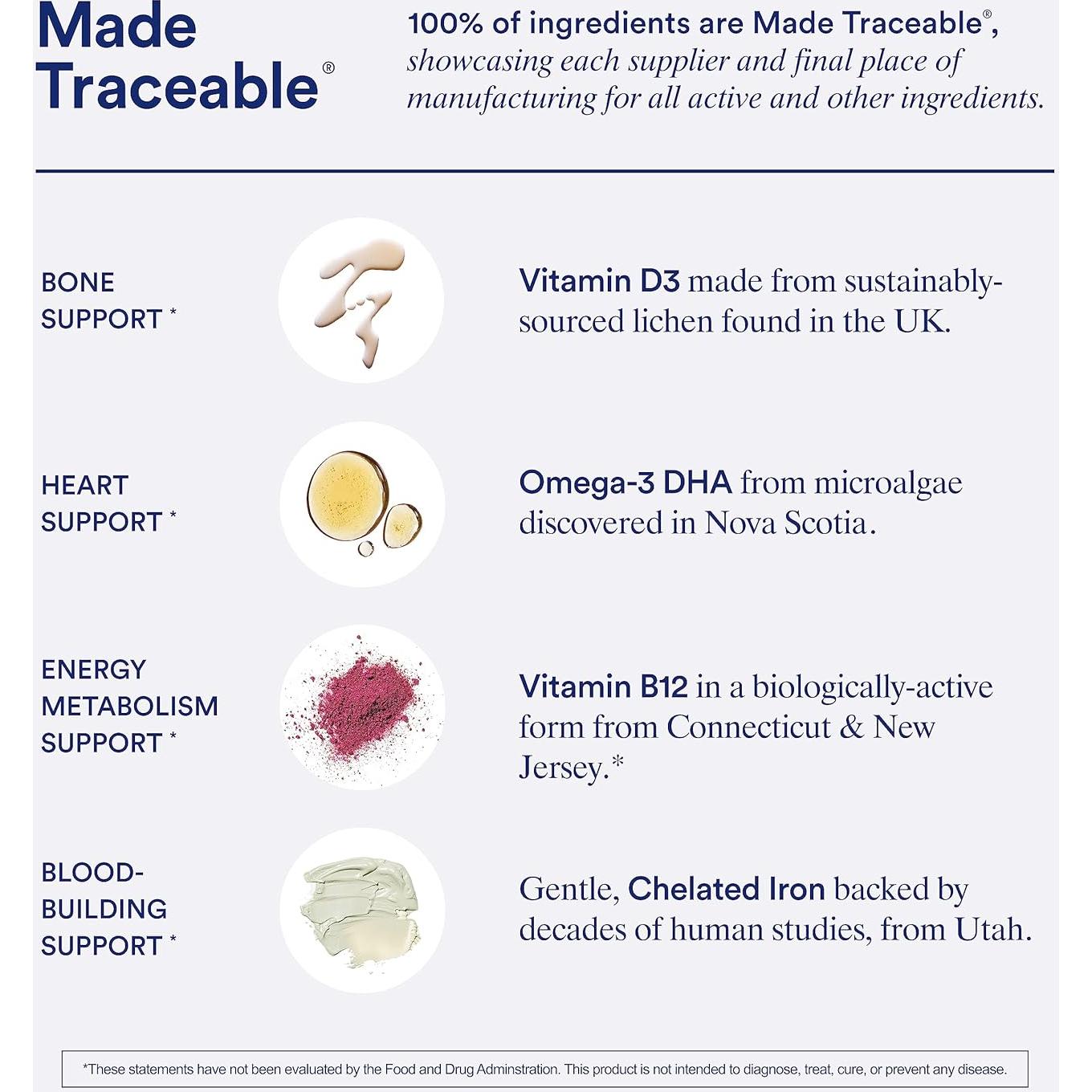 Multivitamina Ritual para Mujeres 18+ 60 Cápsulas Veganas