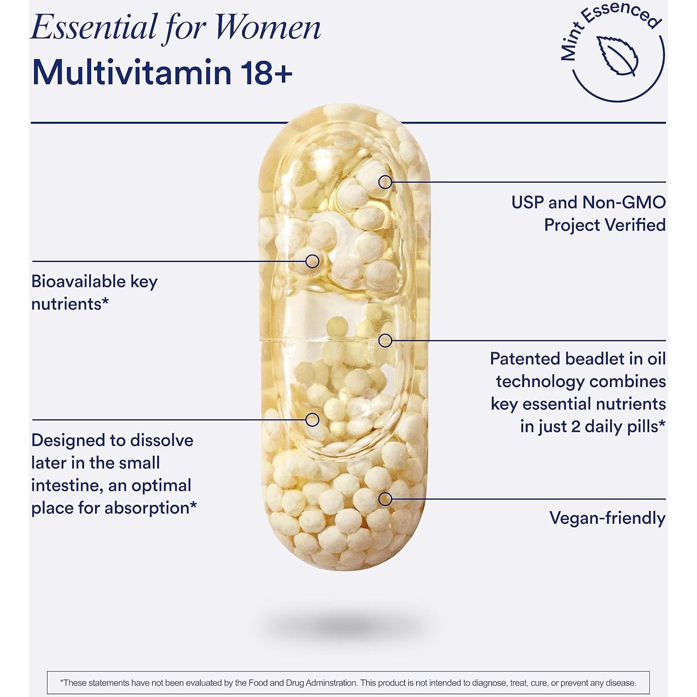 Multivitamina Ritual para Mujeres 18+ 60 Cápsulas Veganas