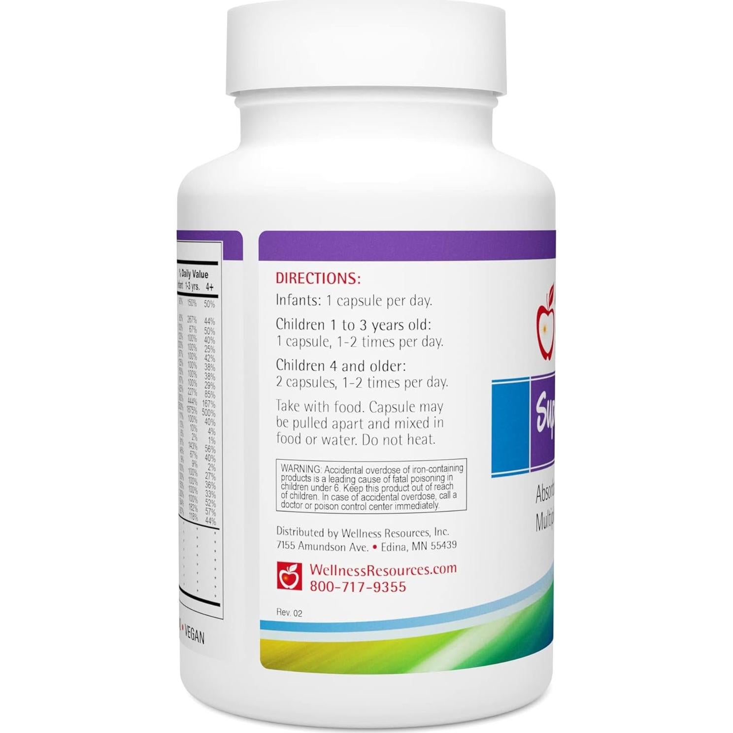 Multivitaminas Masticables para Niños Wellness Resources 120 Cápsulas