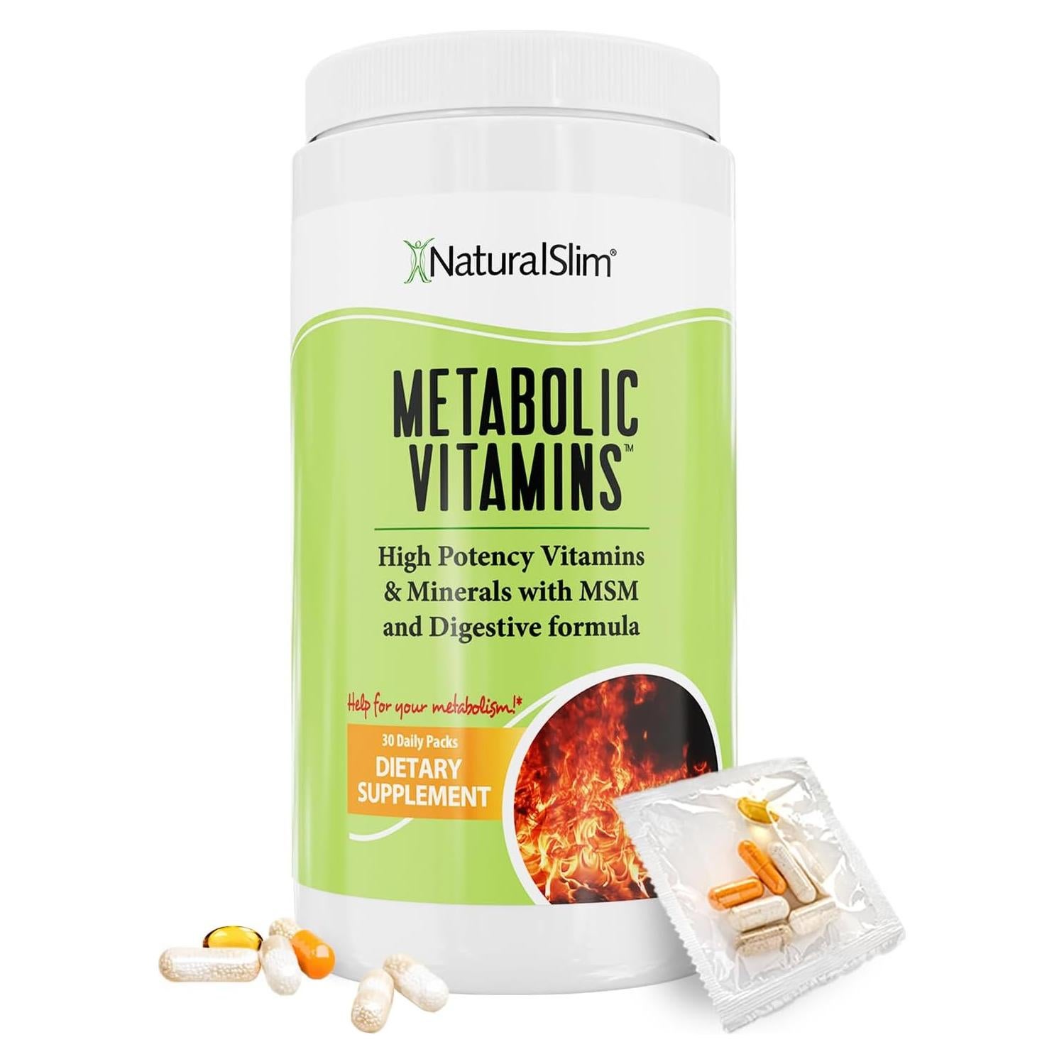 Vitaminas Metabólicas NaturalSlim - Multivitaminas y Minerales 30 Cápsulas