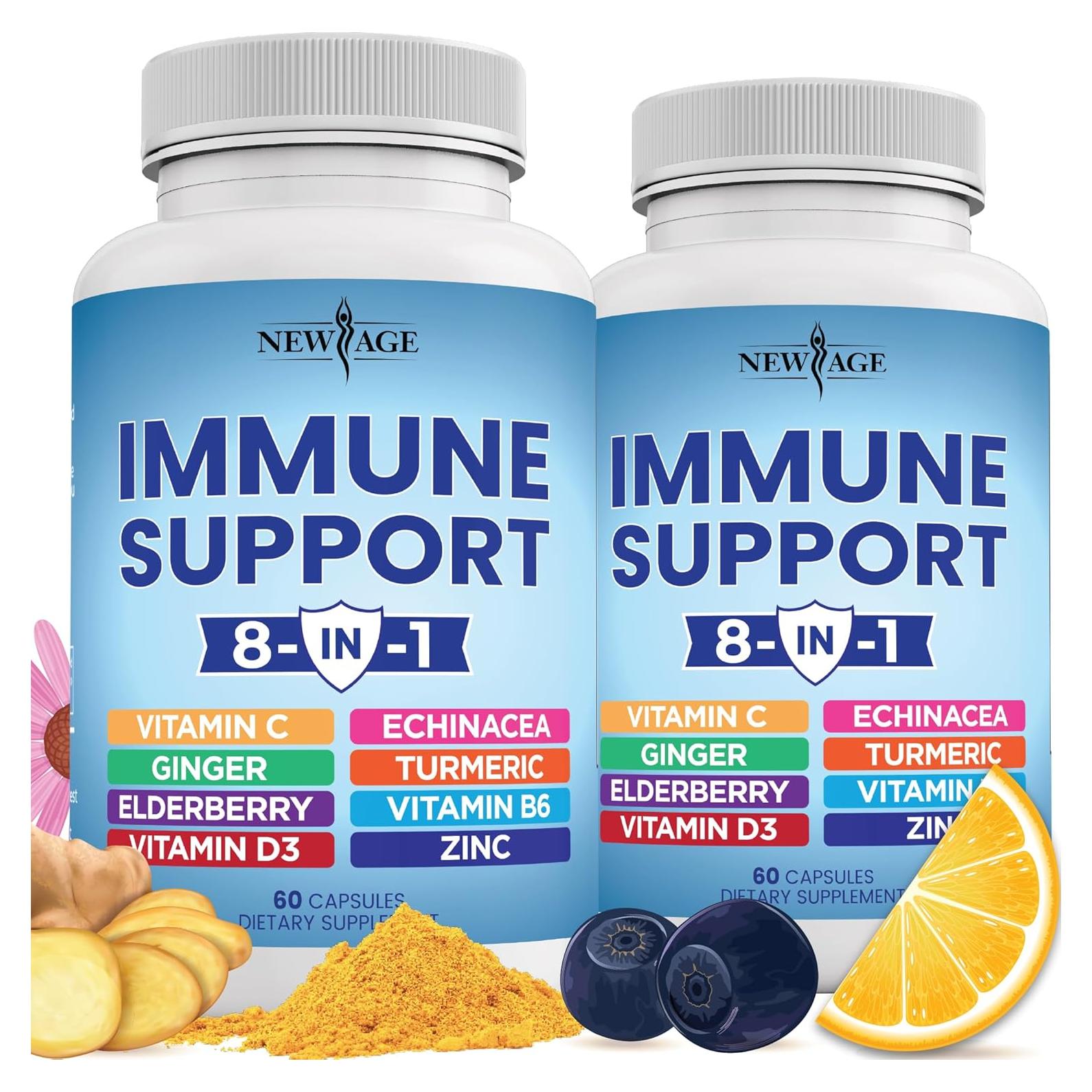 Suplemento Inmunológico 8 en 1 Nueva Era - 120 Cápsulas