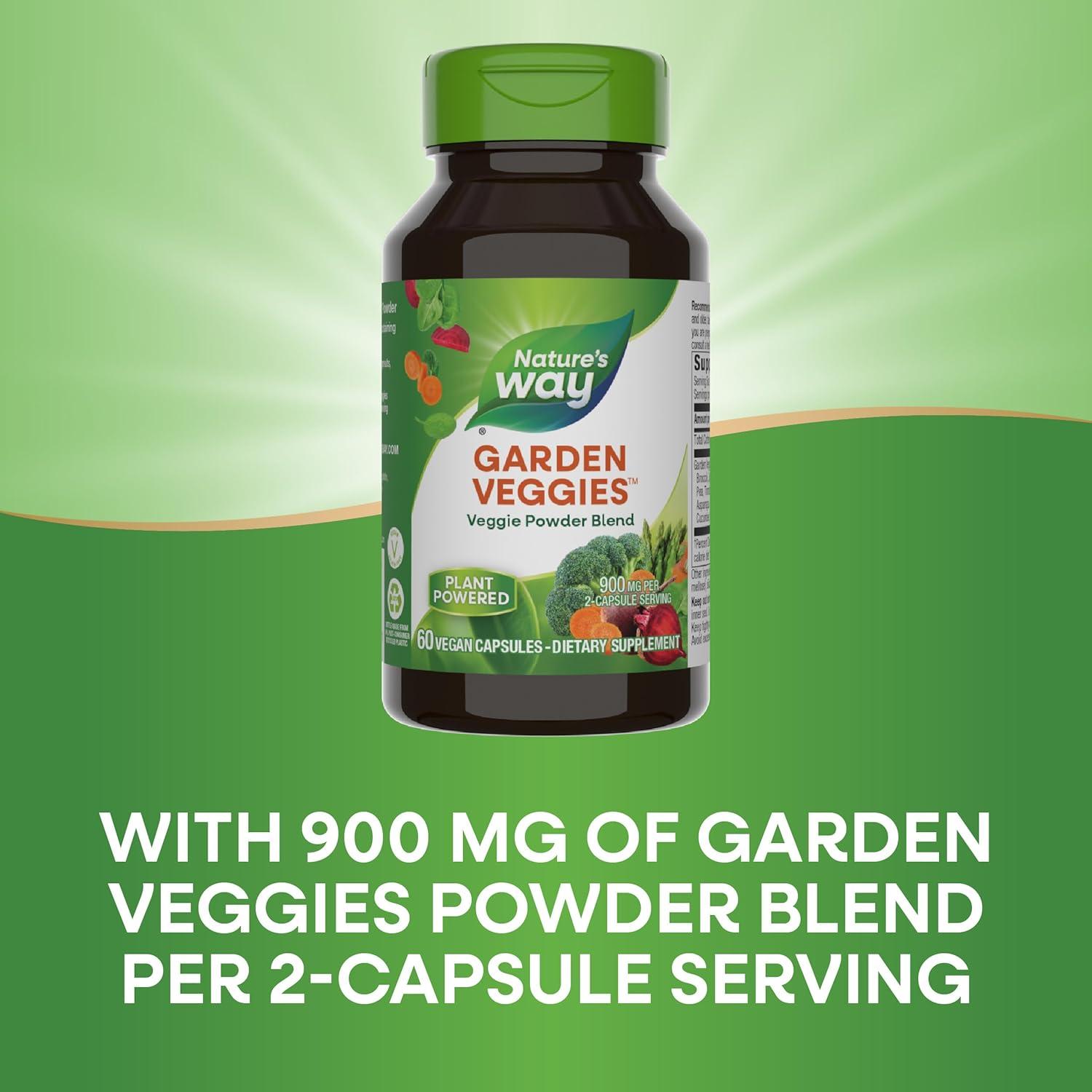 Cápsulas Veganas de Verduras Nature's Way, 60 Unidades, 900 mg