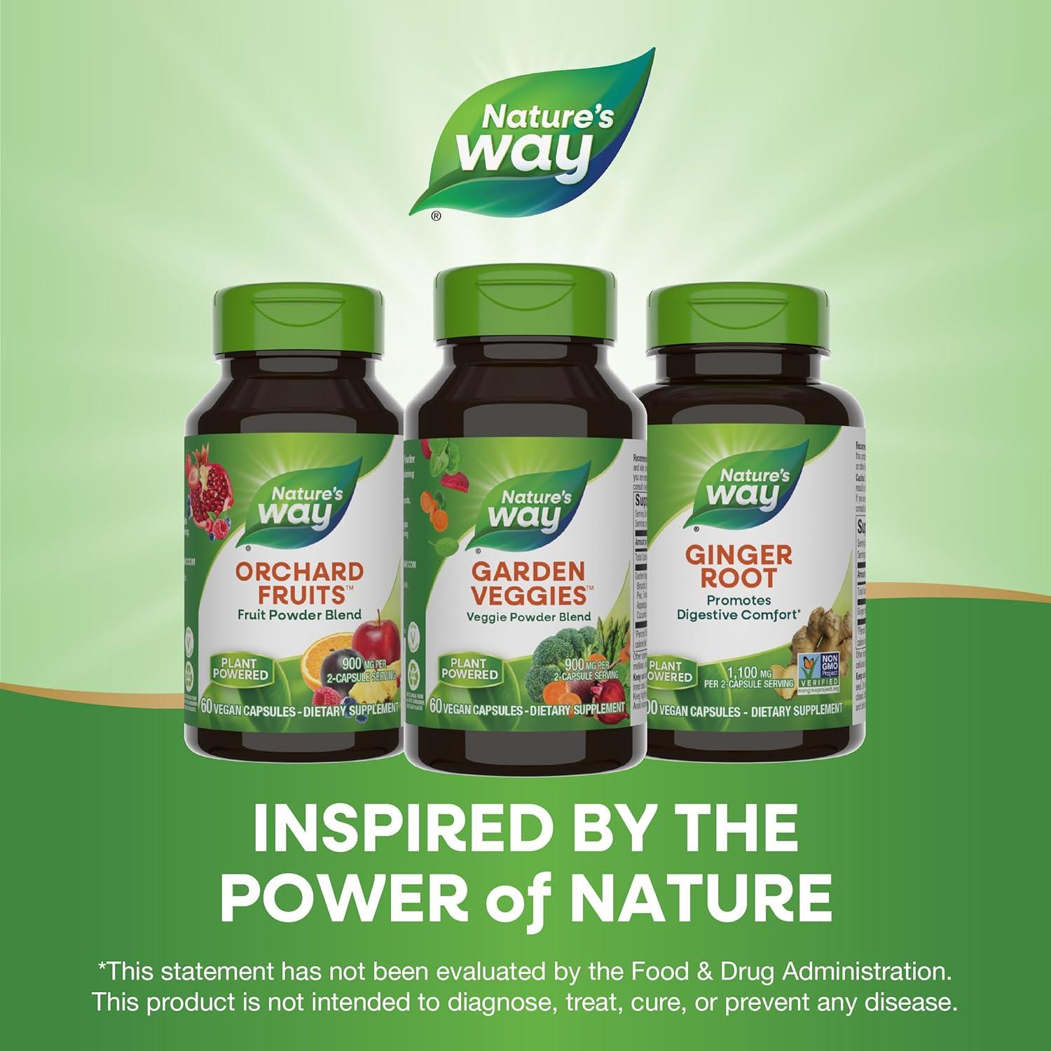 Cápsulas Veganas de Verduras Nature's Way, 60 Unidades, 900 mg