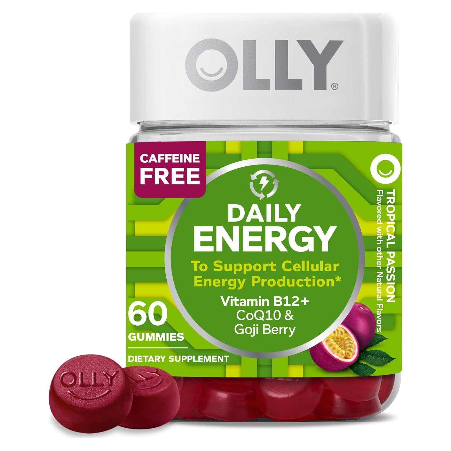 Suplemento Energético OLLY Gummy Sin Cafeína 60 Unidades