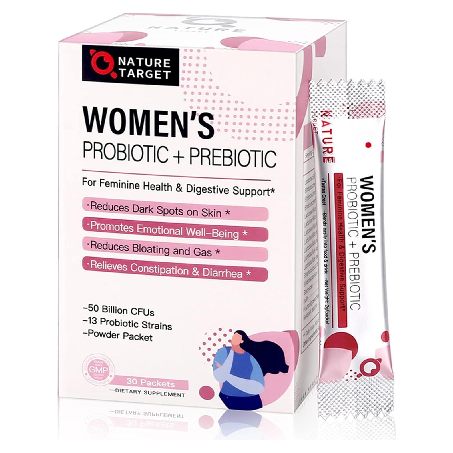 Probioticos en Polvo Nature Target para Mujeres 30 Porciones