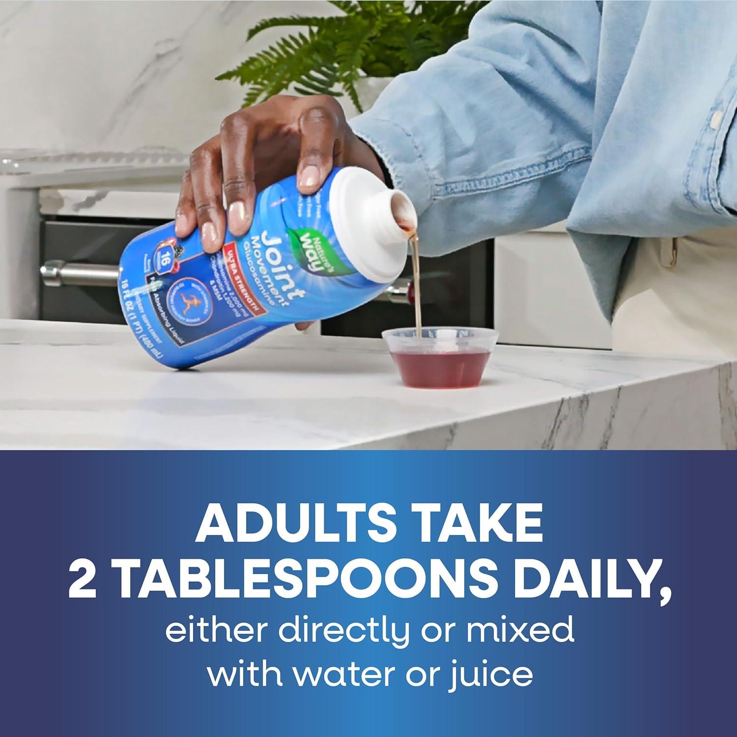 Nature's Way Glucosamina Líquido 473 ml Ultra Fuerte Sabor Baya