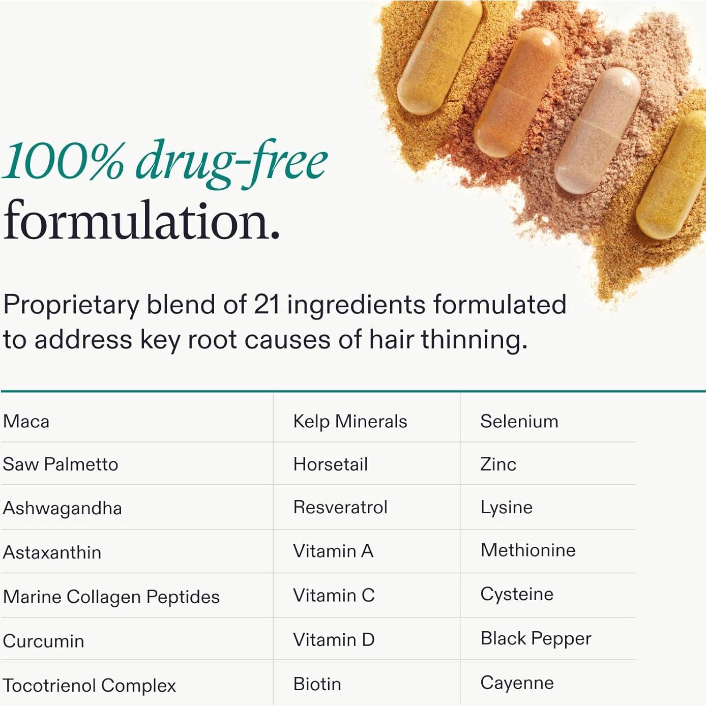 Suplemento Crecimiento Capilar Nutrafol Mujeres 45+ 1 Mes