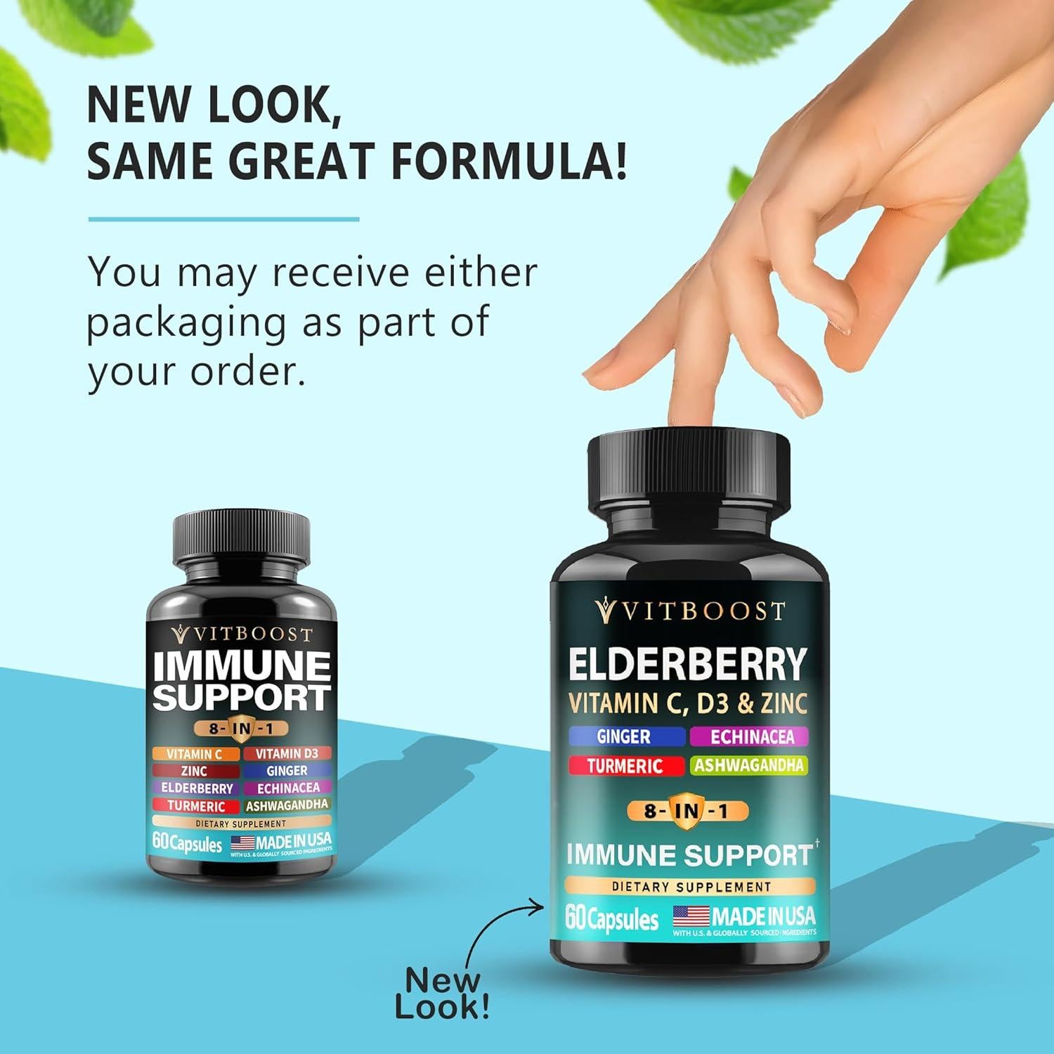 Suplemento Inmunológico Saúco Fresh Leaf 60 Cápsulas