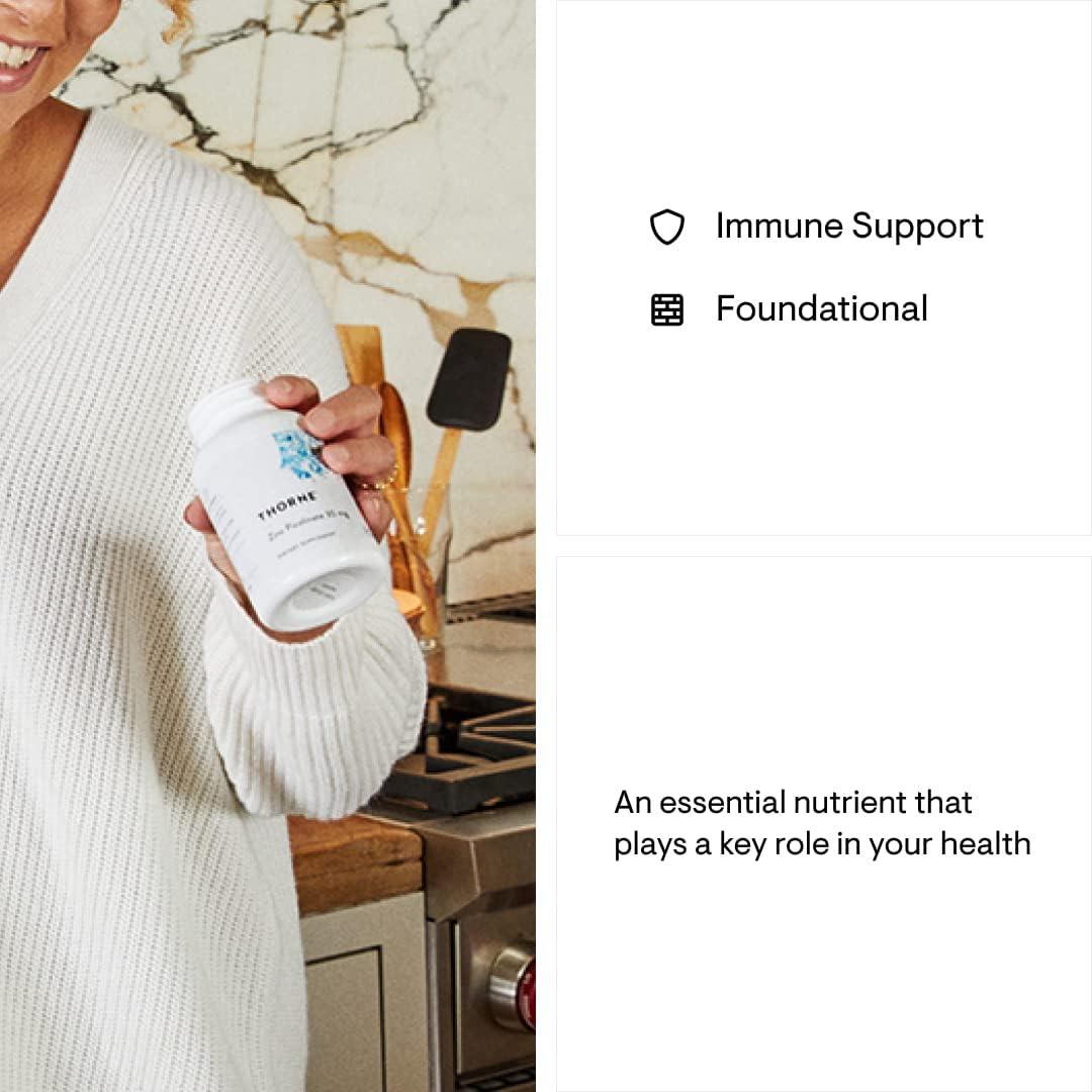 Suplemento de Zinc Picolinato Thorne 15mg - 60 Cápsulas