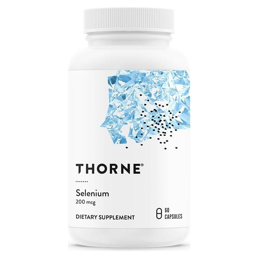 Suplemento de Selenio Thorne 200 mcg - 60 Cápsulas Antioxidante