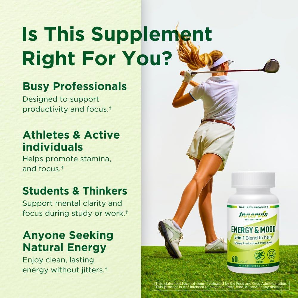 Suplemento Energía y Ánimo American Supplement 60 Cápsulas