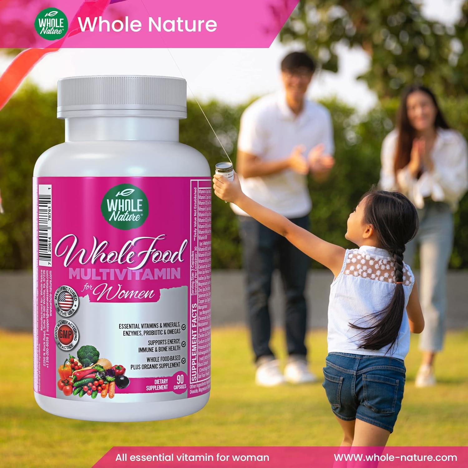 Multivitamina Vegana para Mujeres Whole Nature - 90 Cápsulas