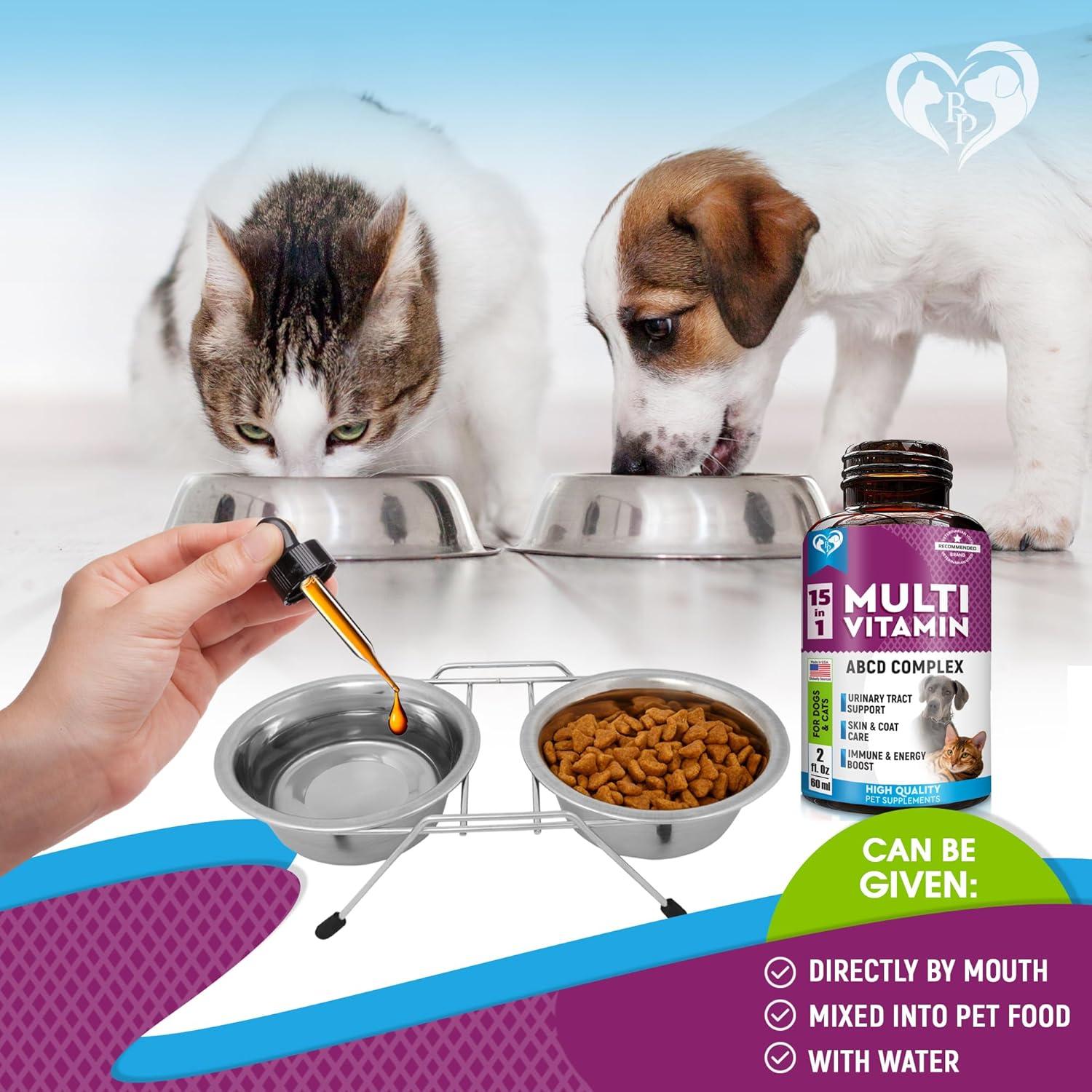 Multivitamina líquida 15 en 1 para perros y gatos 60 ml