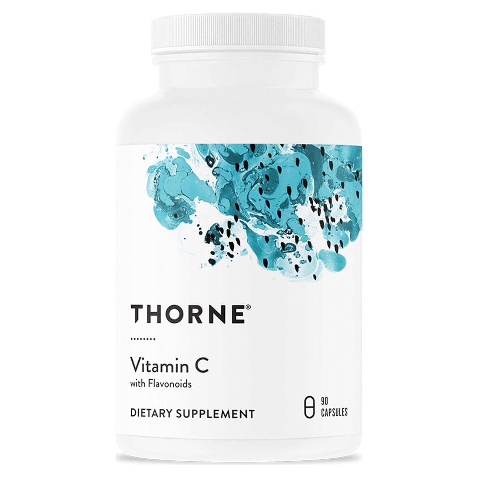Vitamina C Thorne - 90 Cápsulas - Apoyo Inmunológico y Piel Saludable