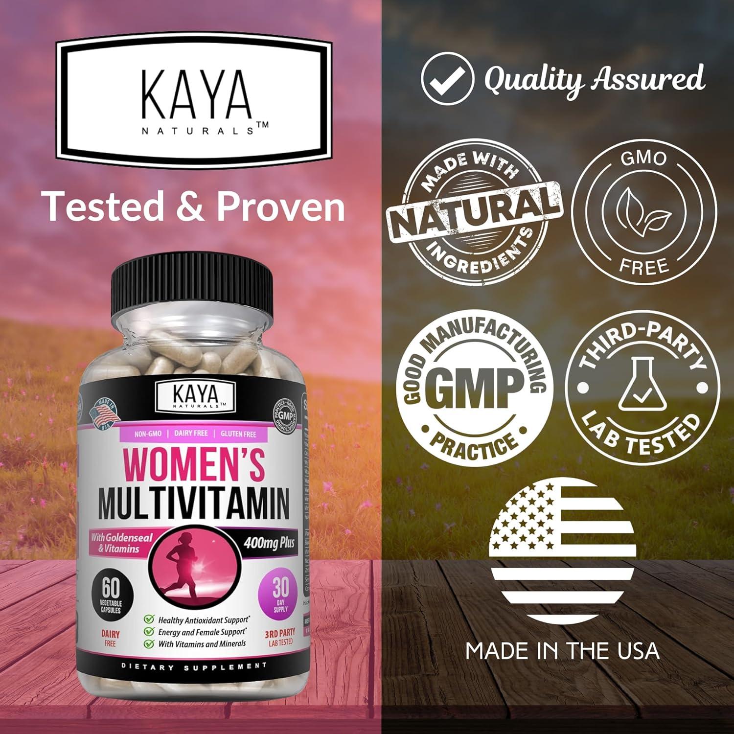 Multivitamínico Kaya Naturals para Mujeres 60 Cápsulas