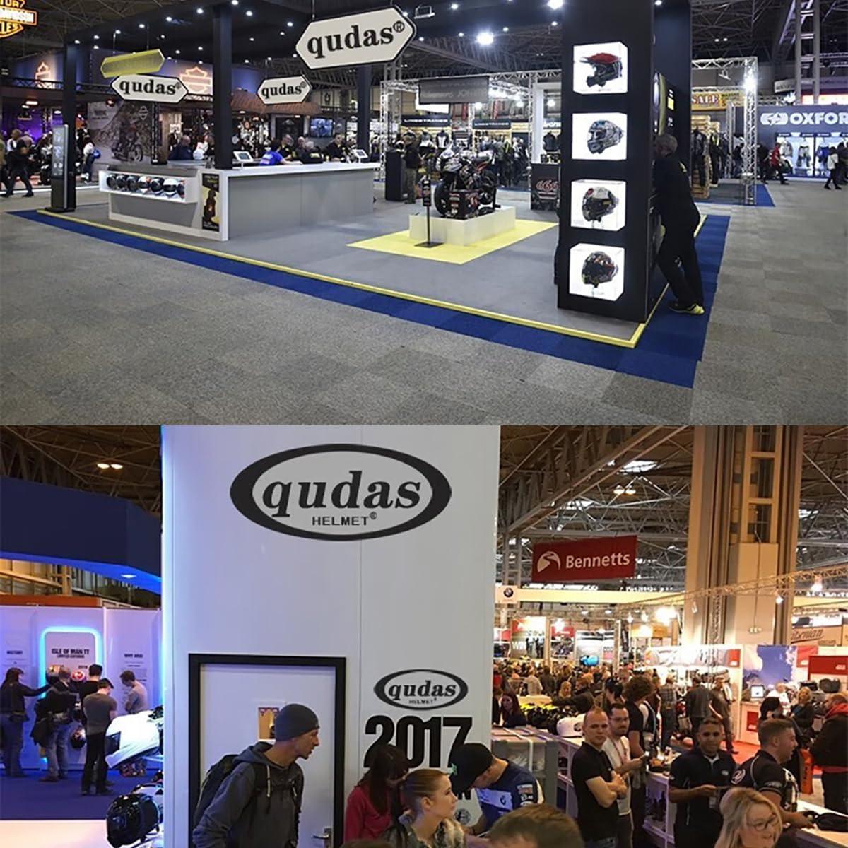 Casco de Motocicleta Qudas 005 Vintage Unisex ABS