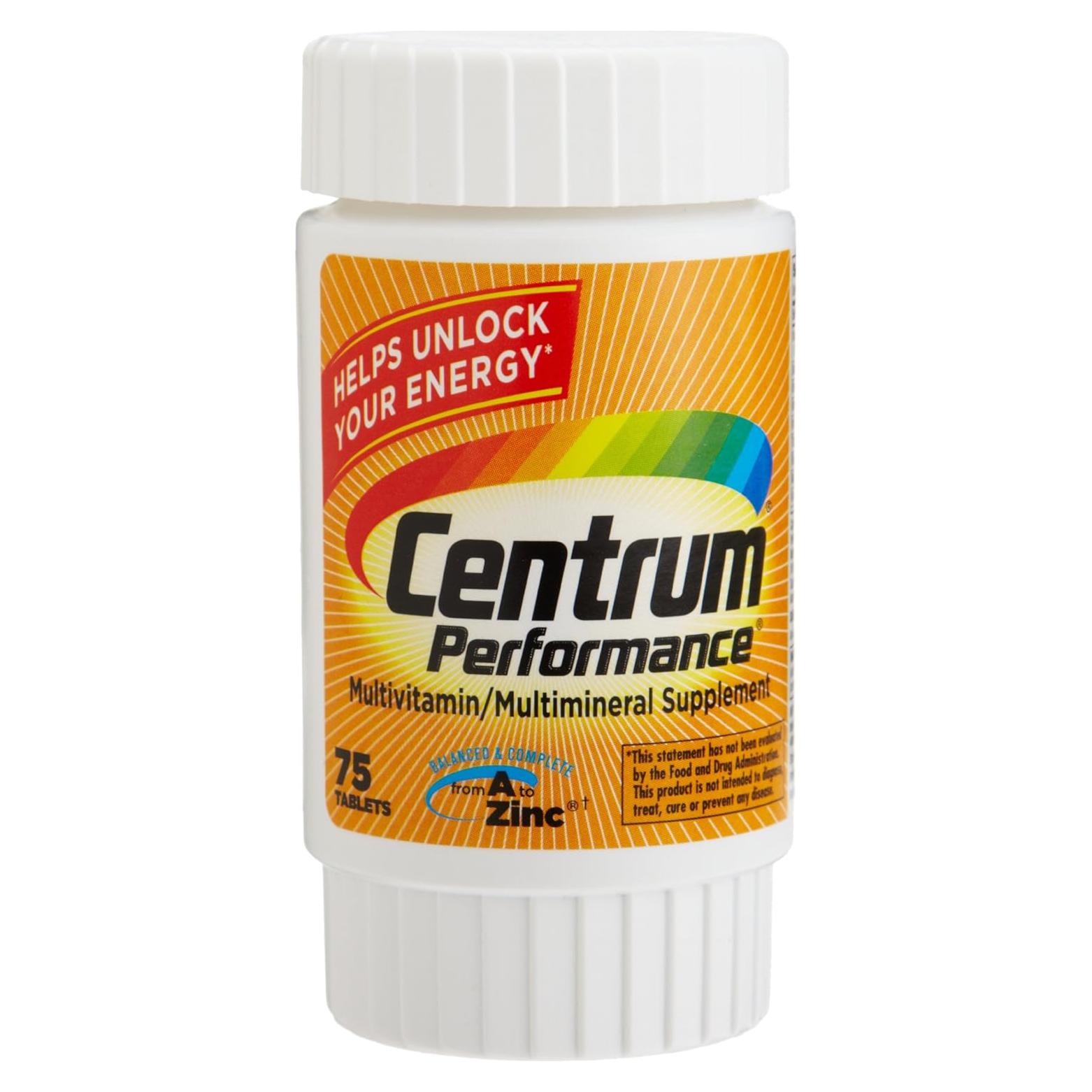 Centrum Performance Multivitaminas 75 Tabletas