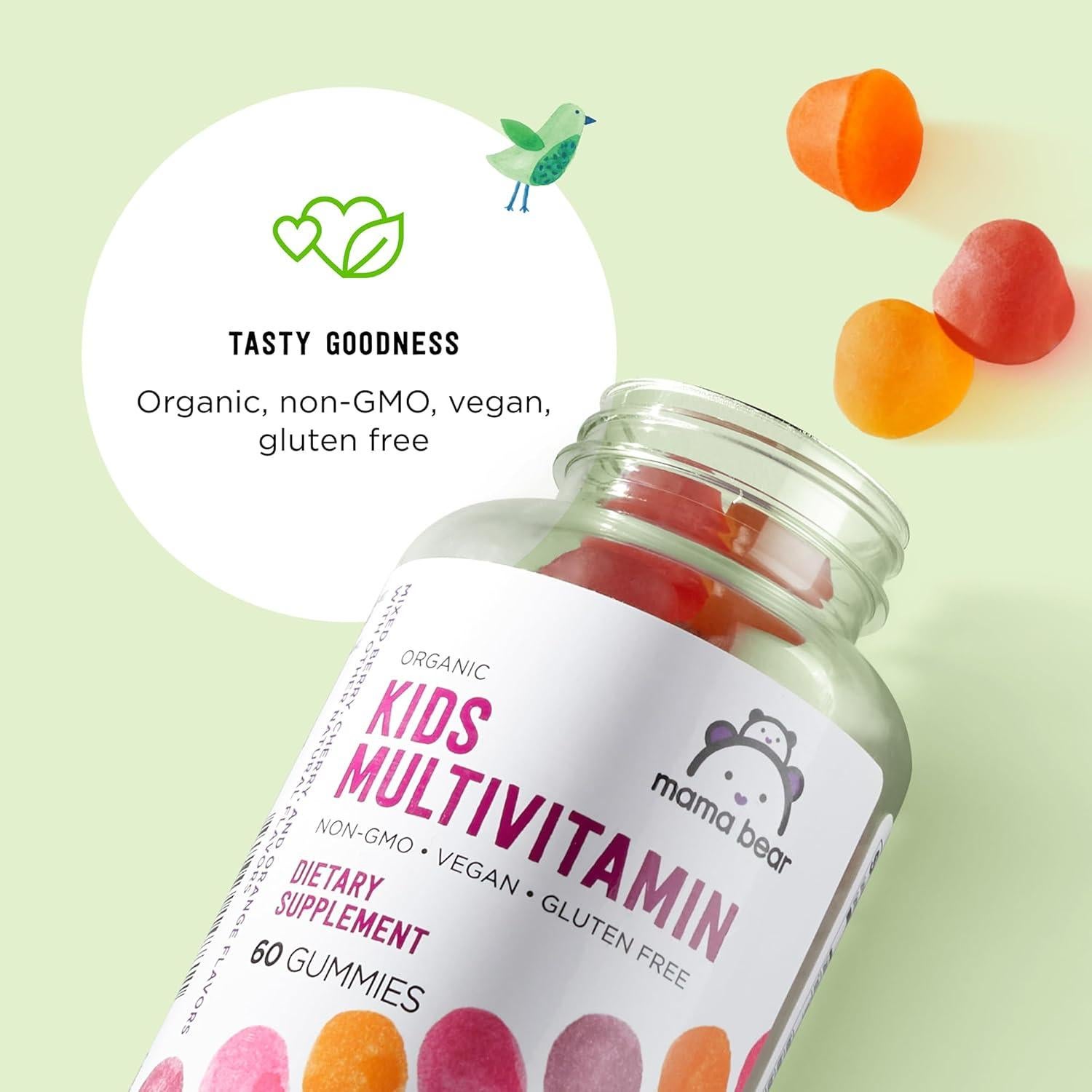 Gominolas Multivitamínicas Orgánicas Mama Bear 60 Unidades