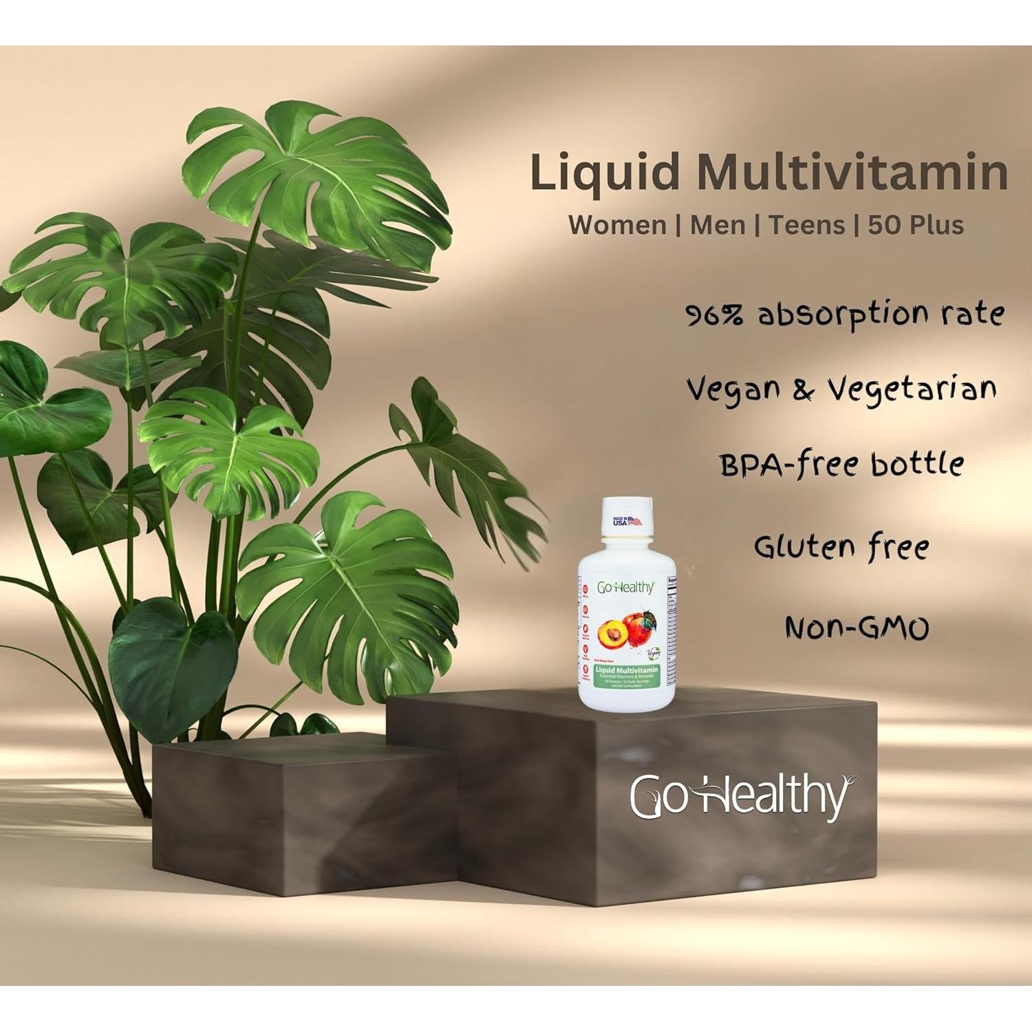 Multivitamínico Líquido Go Healthy para Adultos 32 Porciones