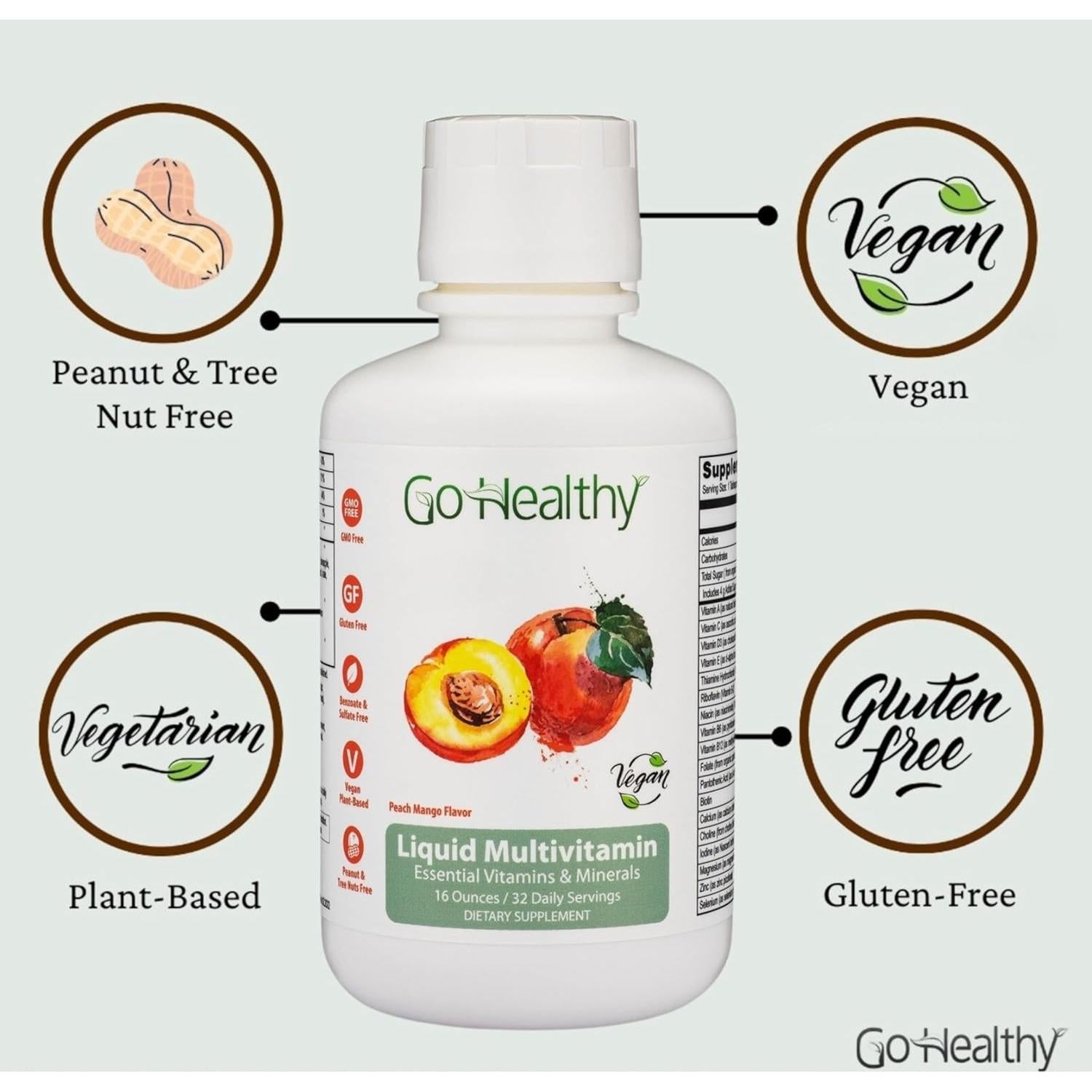 Multivitamínico Líquido Go Healthy para Adultos 32 Porciones