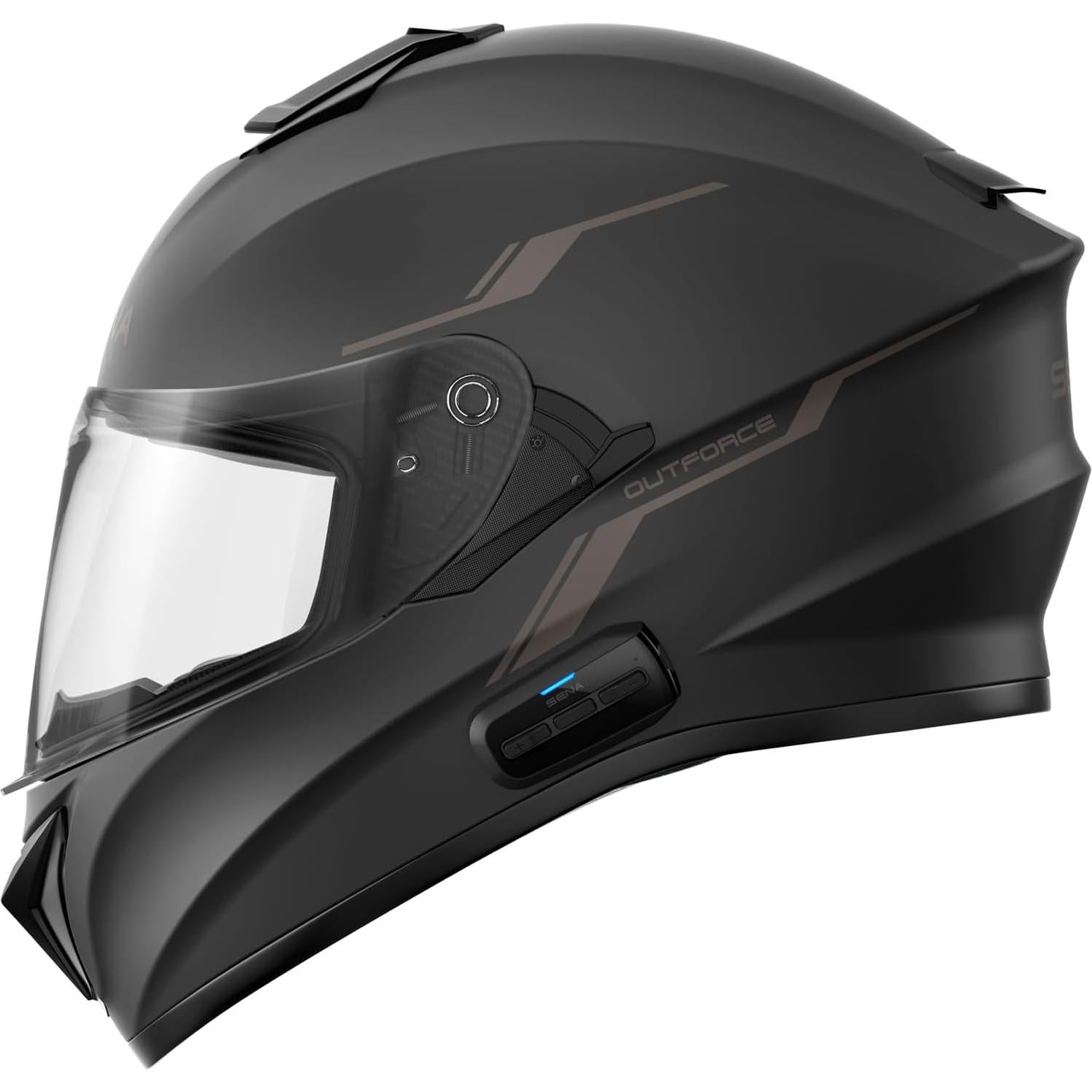 Casco Integral Sena OutForce Mediano Negro Mate Bluetooth