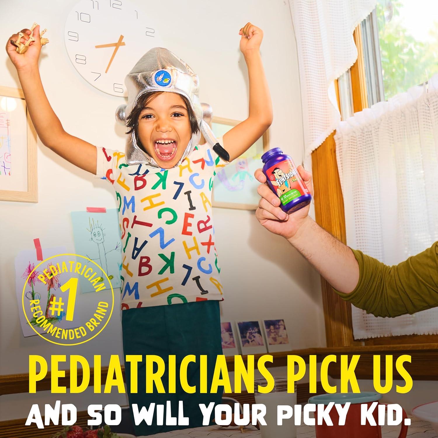 Vitaminas Masticables Flintstones 180ct para Niños con Hierro y Calcio