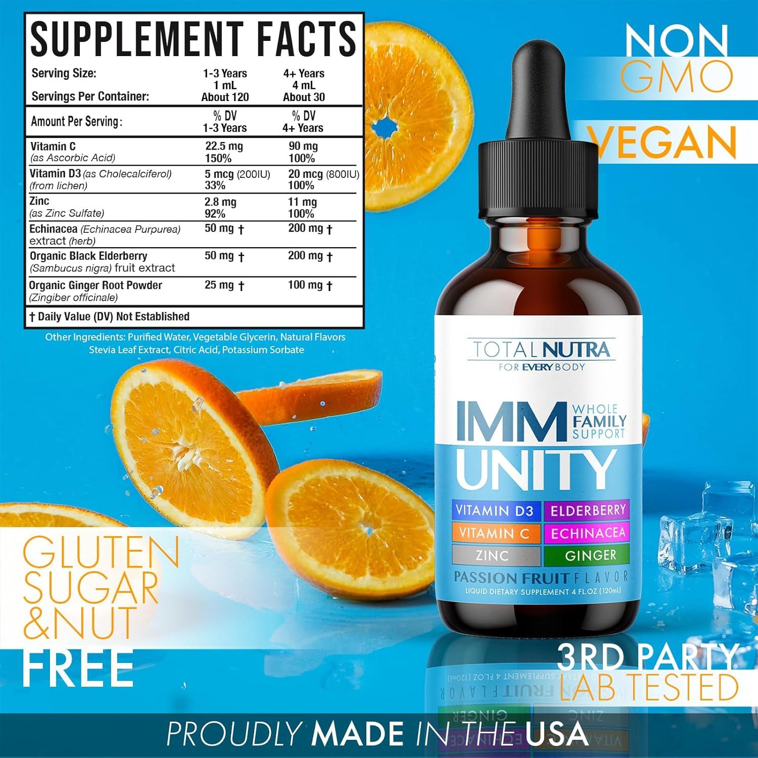 Total Inmunidad Suplemento Multivitamínico Líquido 118 ml