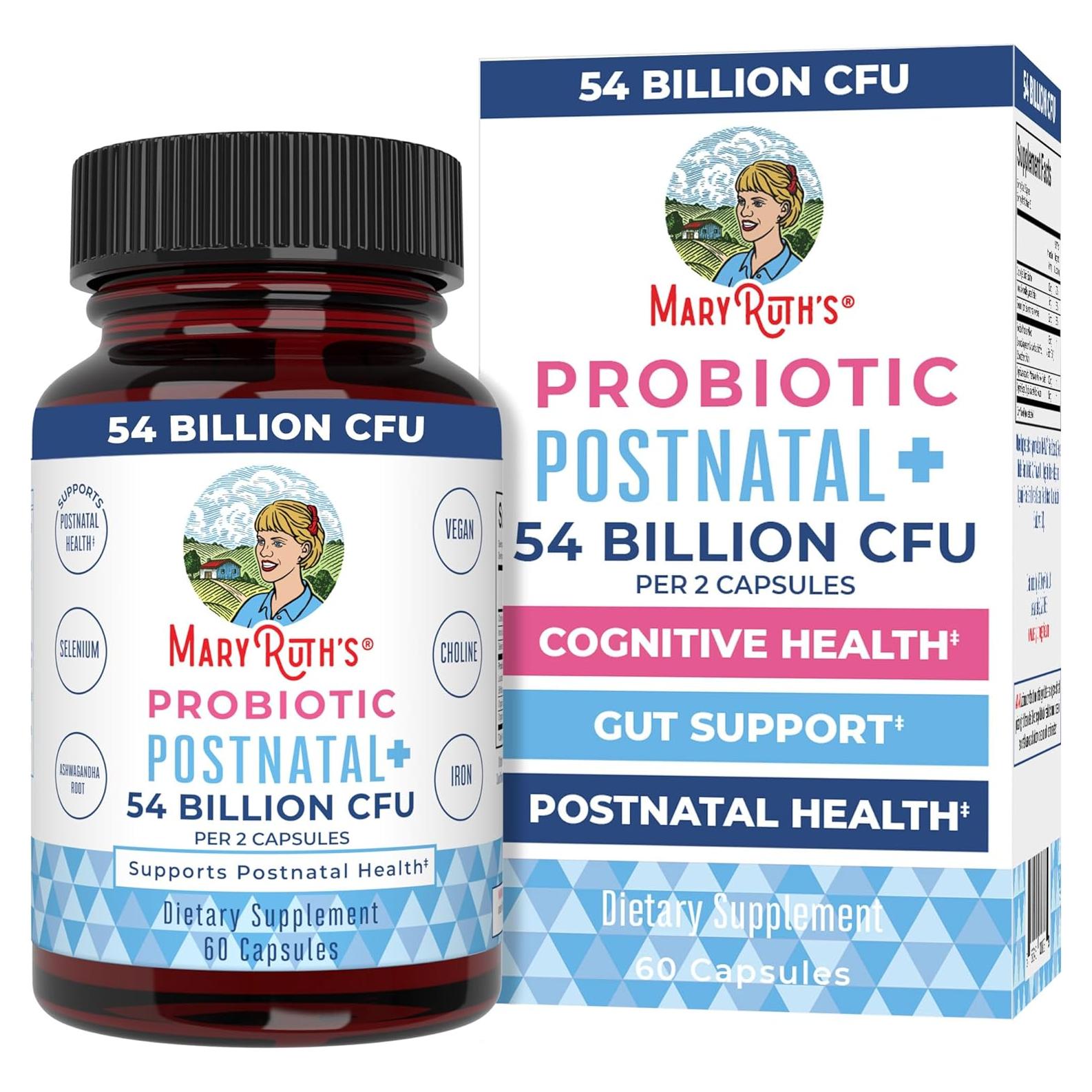 Probioticos Postnatales MaryRuth Organics 30 Cápsulas Veganas