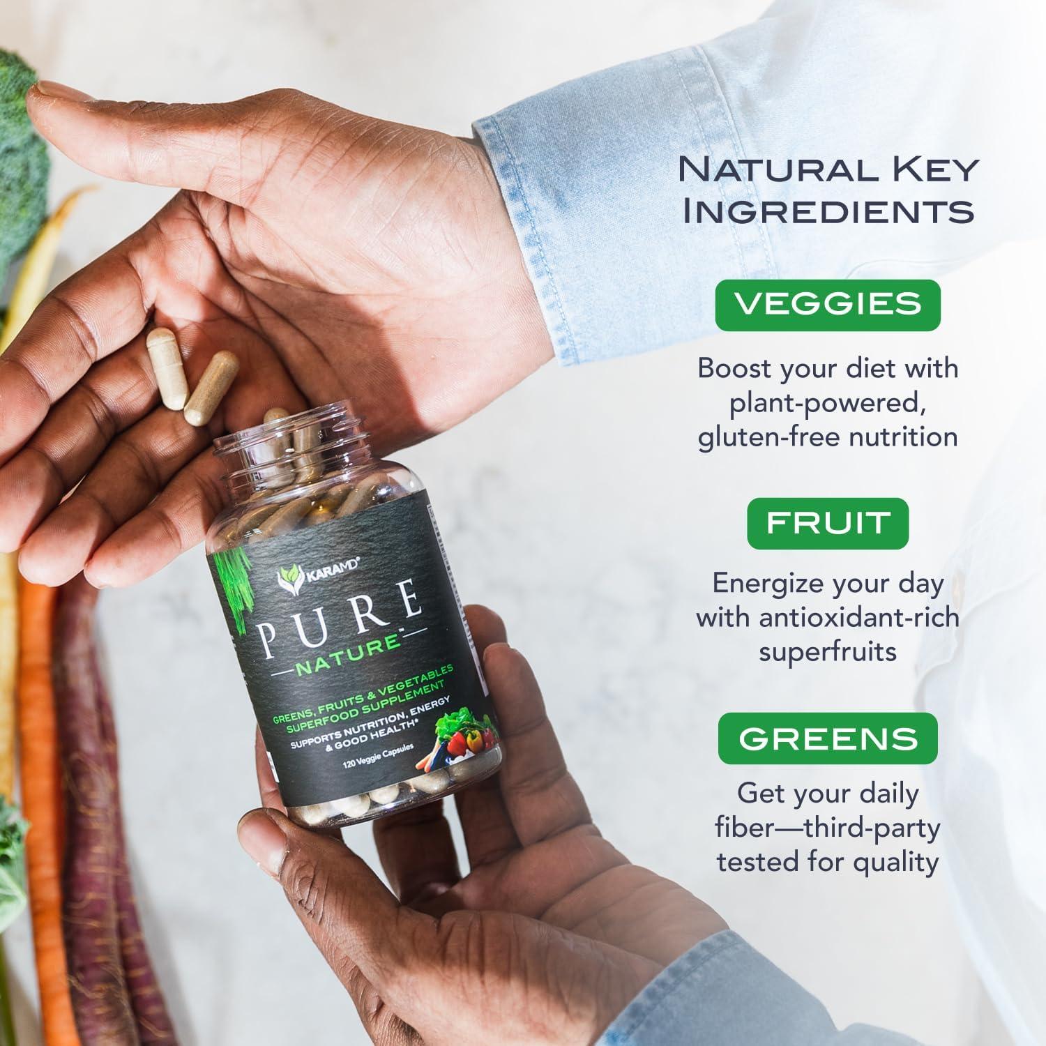 Suplemento de Verduras y Frutas KaraMD Pure Nature 120g