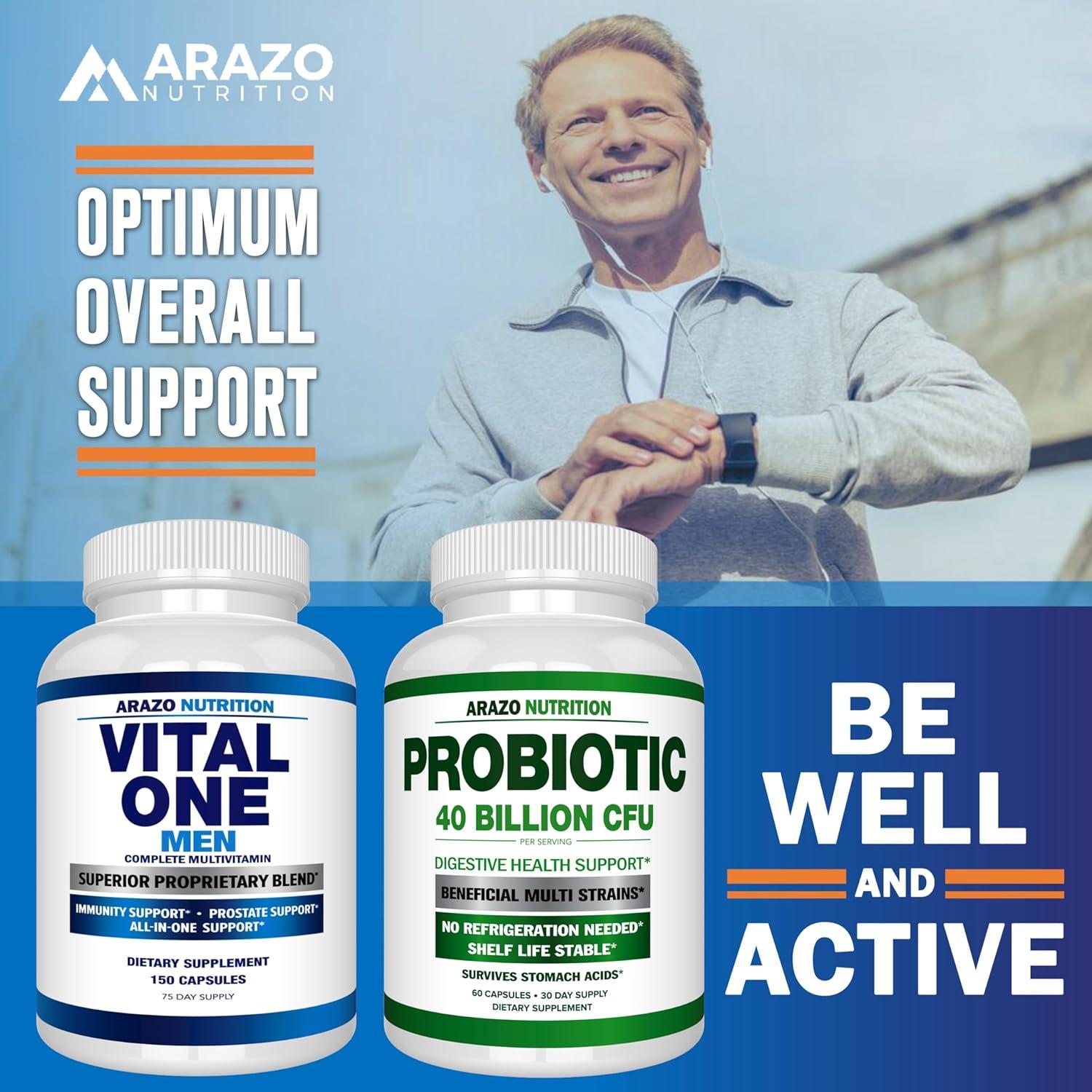 Multivitamínico para Hombres Arazo Nutrition Vital One 150 Vegano