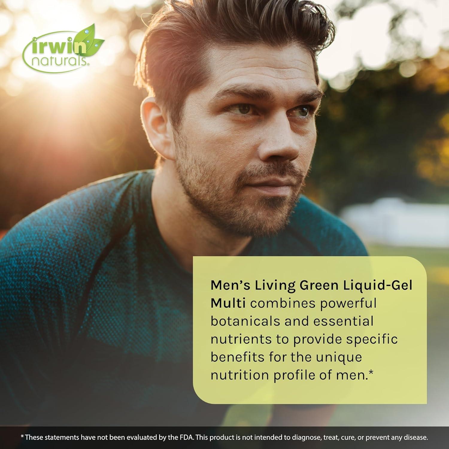 Irwin Naturals Multi Líquido-Gel Verde Hombre - 70 Nutrientes 120 Gelatinas