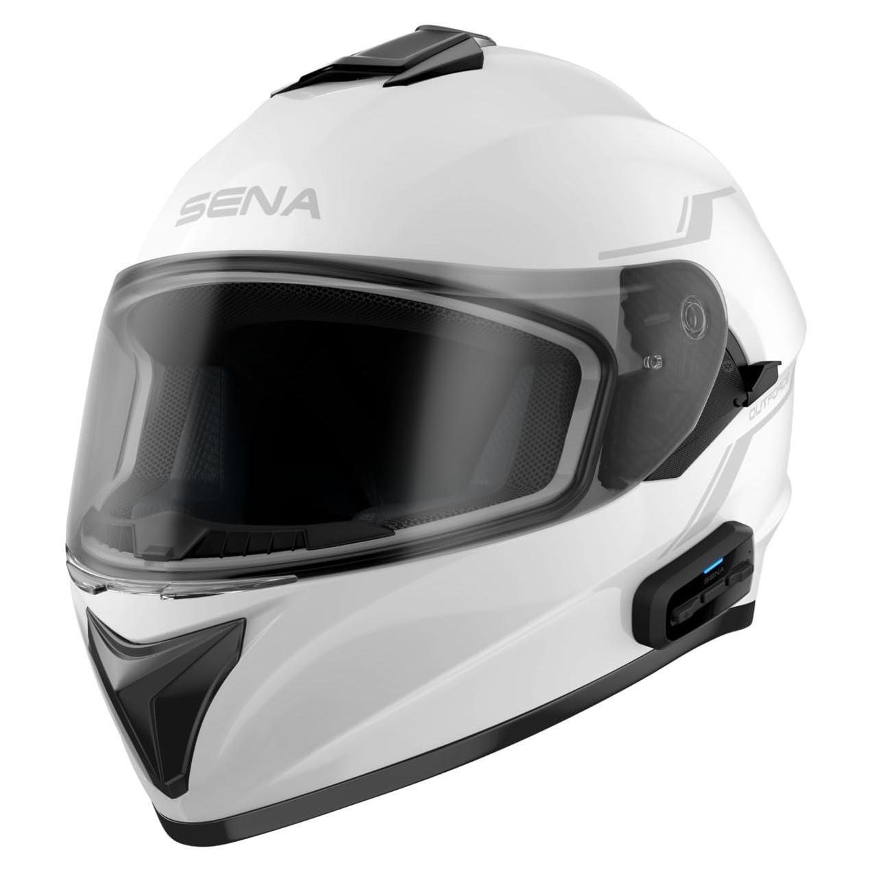 Casco Integral Sena OutForce Blanco Brillante Pequeño
