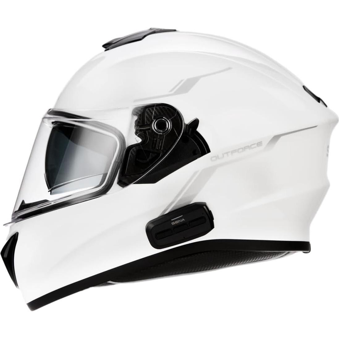 Casco Integral Sena OutForce Blanco Brillante Pequeño