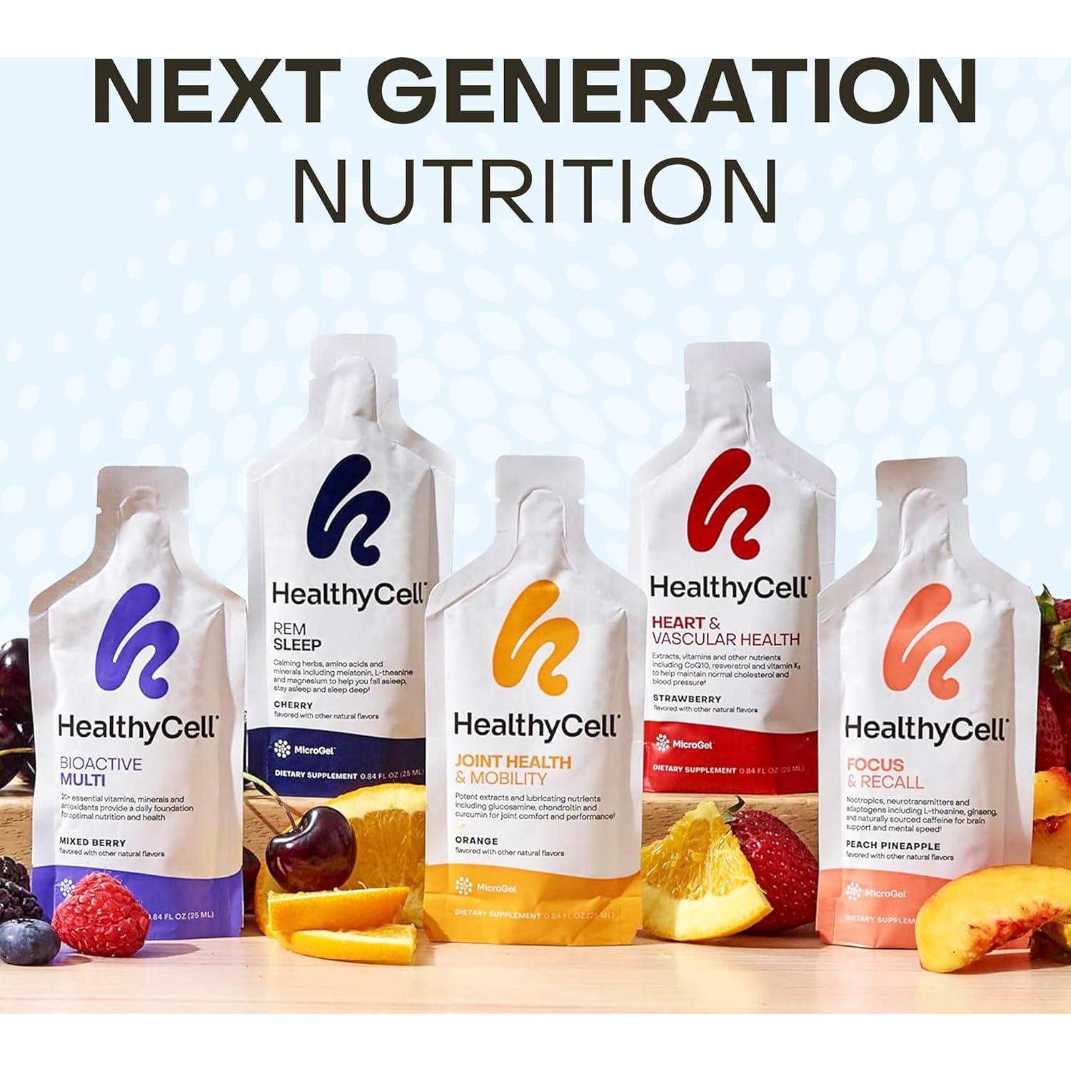 Multivitamina Líquida Bioactiva Healthycell 30 Paquetes Gel 20+ Vitaminas