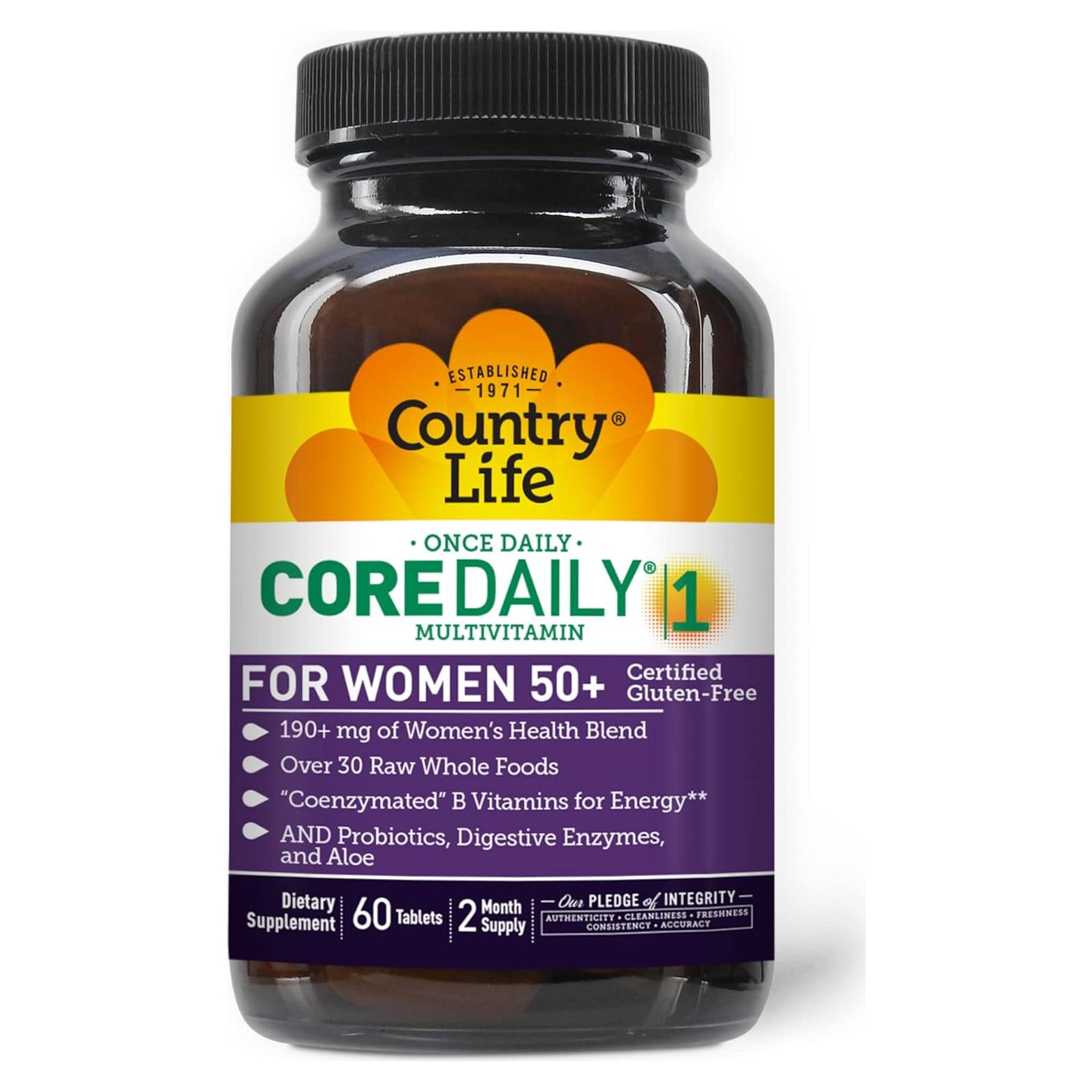 Multivitamínico Country Life CORE Daily-1 Mujeres 50+ 284g