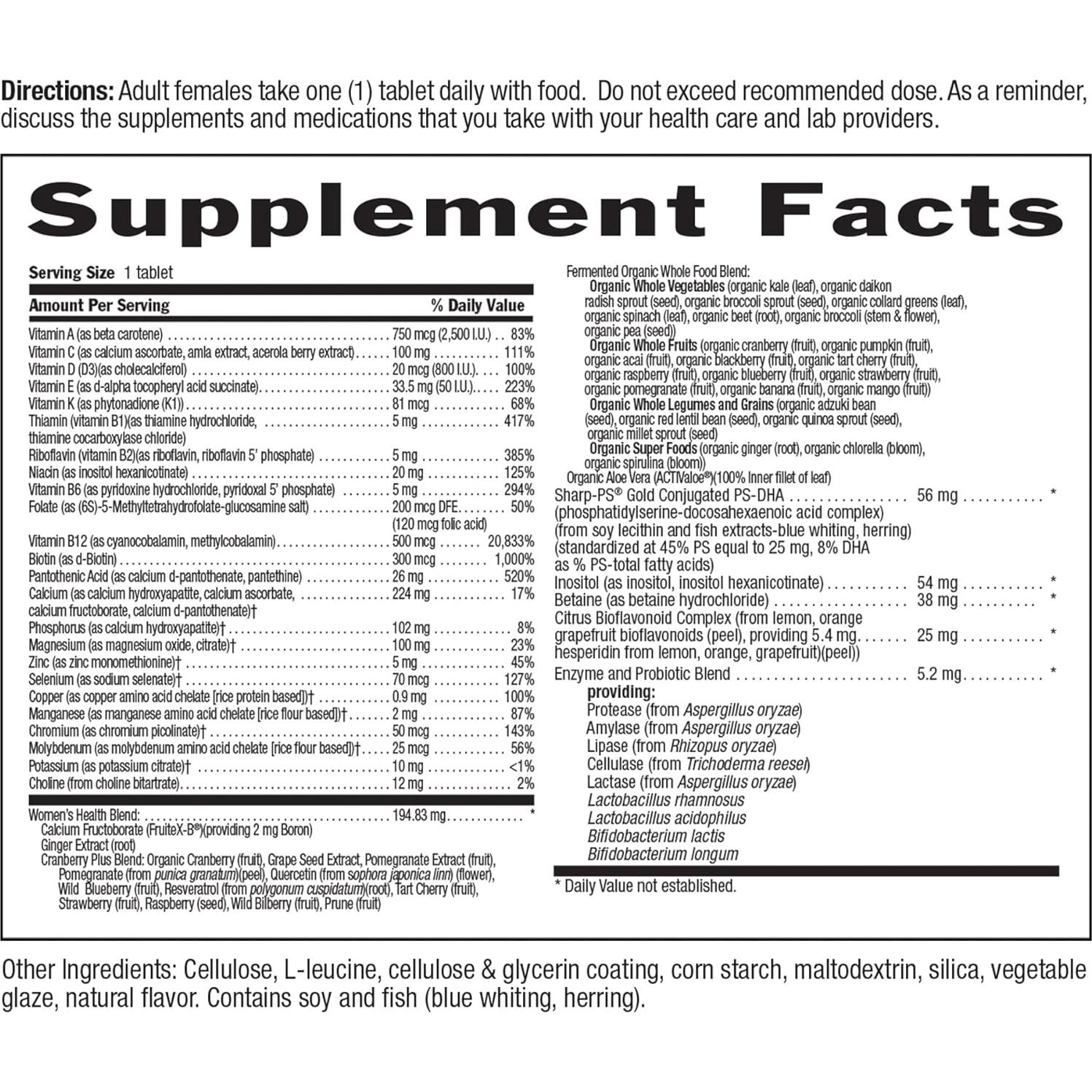 Multivitamínico Country Life CORE Daily-1 Mujeres 50+ 284g