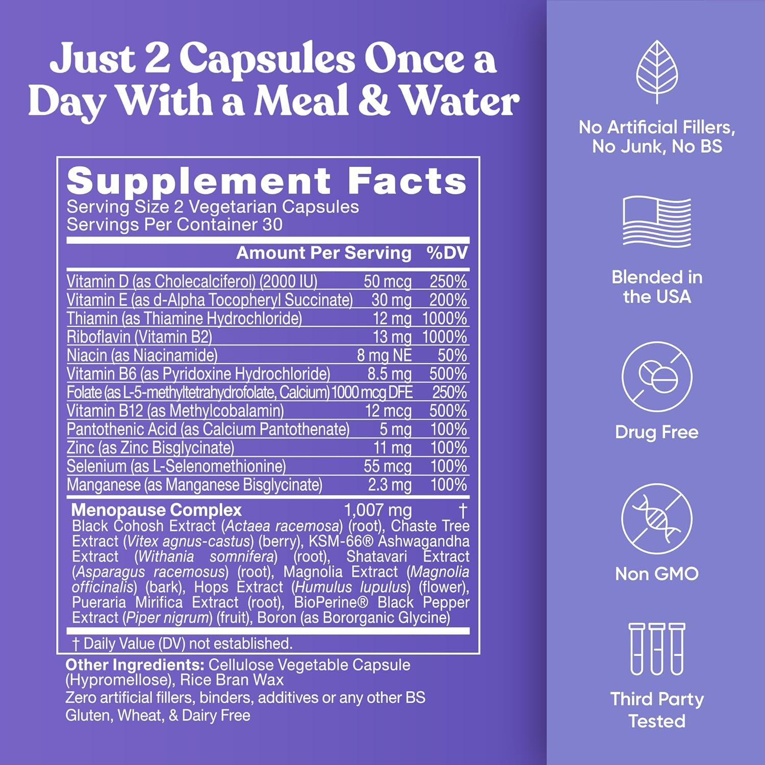 Suplemento Eu Natural Menopausia 60 Cápsulas Vegetarianas