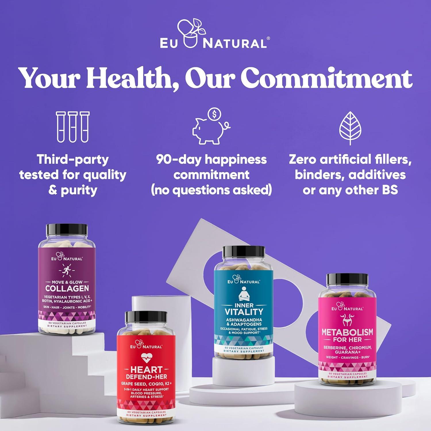 Suplemento Eu Natural Menopausia 60 Cápsulas Vegetarianas