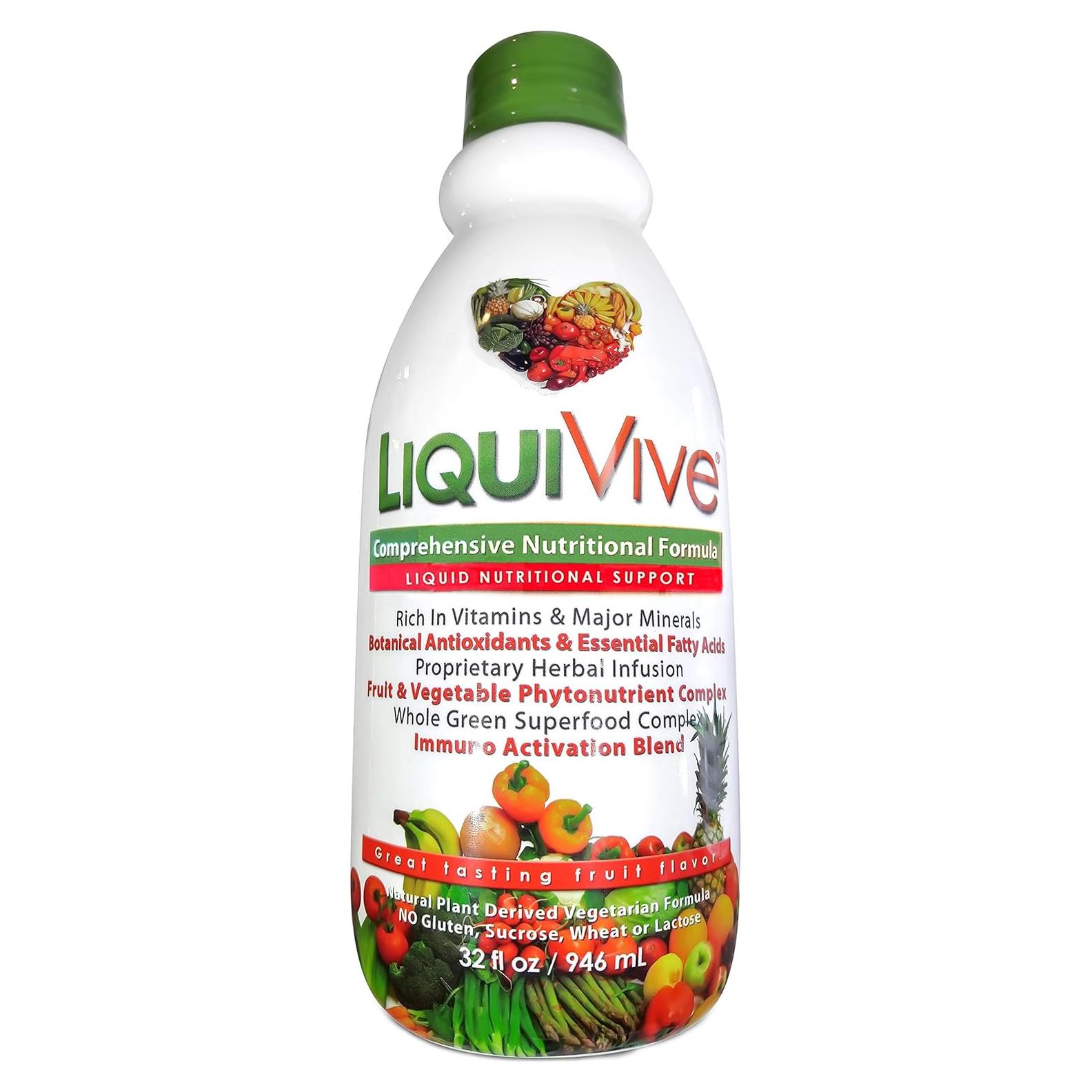 LiquiVive Vitaminas Líquidas Multivitamínico 946ml Vegano