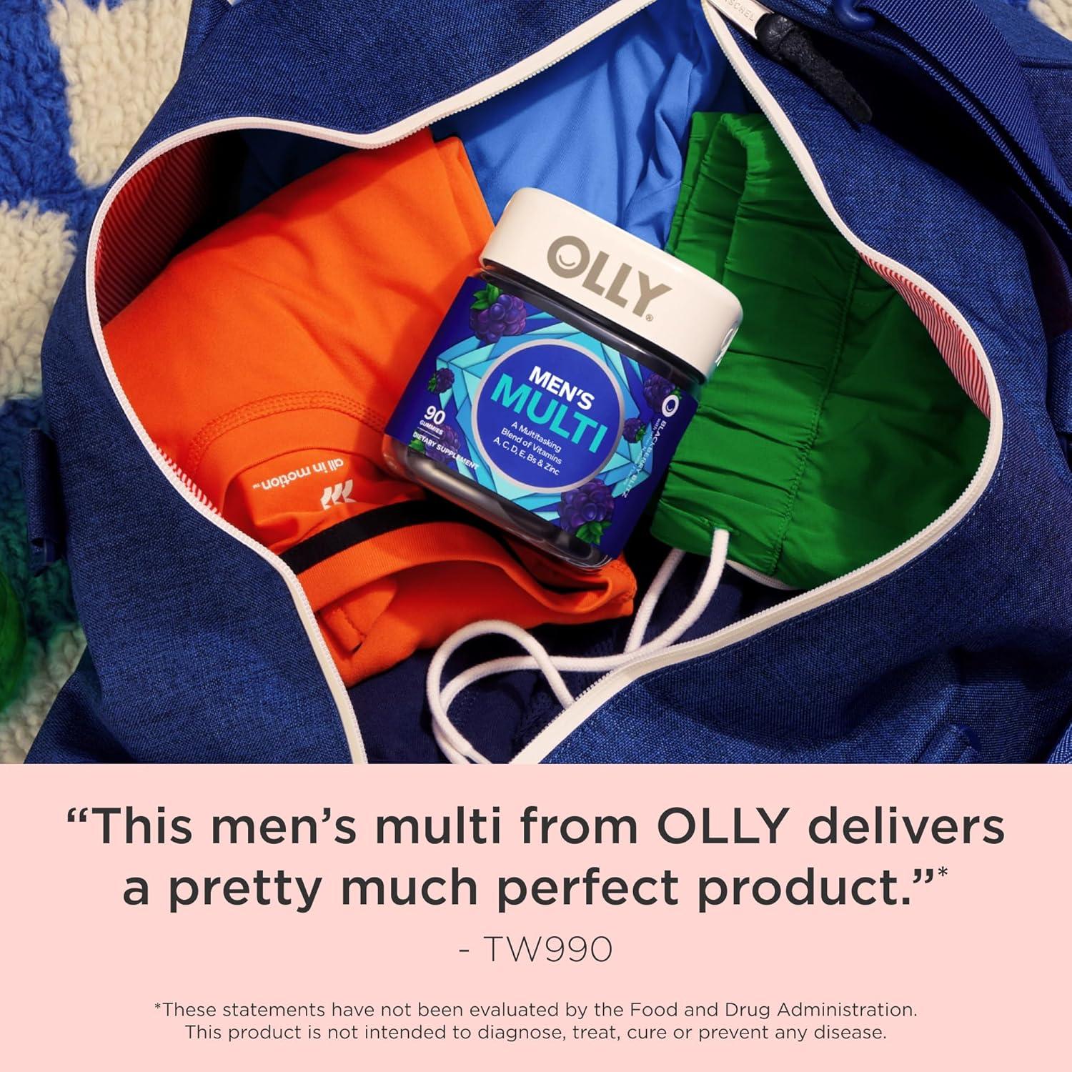 OLLY Multivitamínico Masticable para Hombres 90 Gomitas Mora